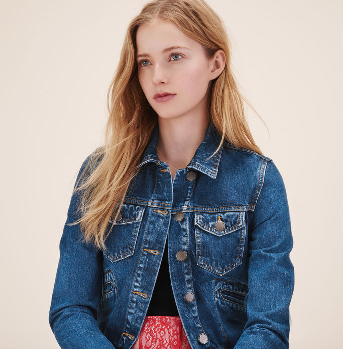 Denim Jacket I bought my last denim jacket in Mango well over 10 years ago so it certainly needs to be updated! I've been on the hunt for some time and finally found the perfect one in Maje (above)! A few of my clients have already purchased it and love it. I think its a definite wardrobe essential for Spring Summer. I love to team it with a white tee and coloured jeans or trousers. It also looks great with white dresses and even maxi dresses. I think its important to get the right fit to suit your shape and style, so try on as many as you can. It's actually something you may not even have to spend crazy money on (my sister got her ones in Penney's). Personally, I also love the oversized denim jackets too, but is not a shape that works on everyone. I'm really tempted to get one in the high street as I love the with shorter dresses. Click here to see the Topshop version. 