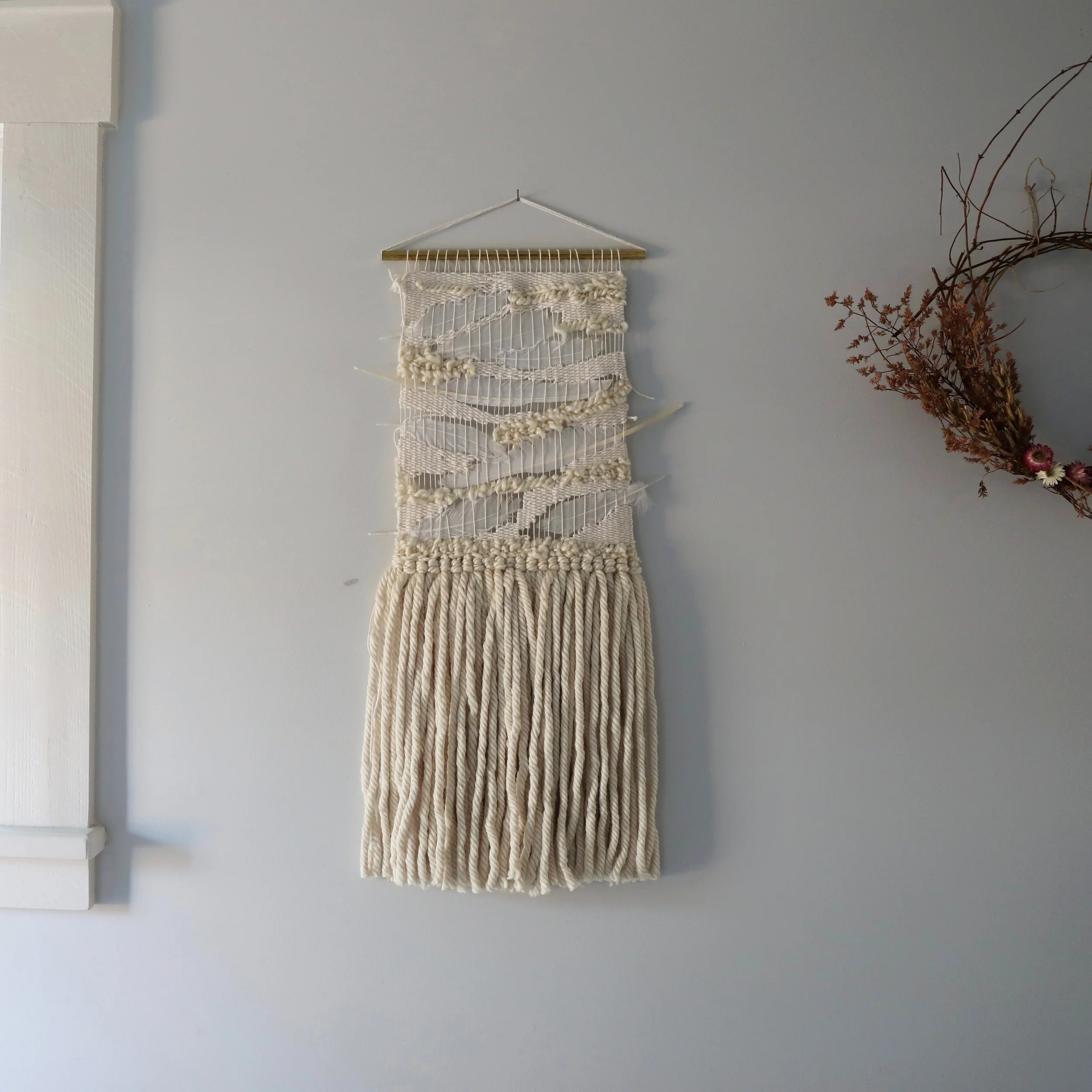 NÅDE STUDIO Custom Weaving using naturally dyed and food waste dyed fiber. Made in Tennessee.