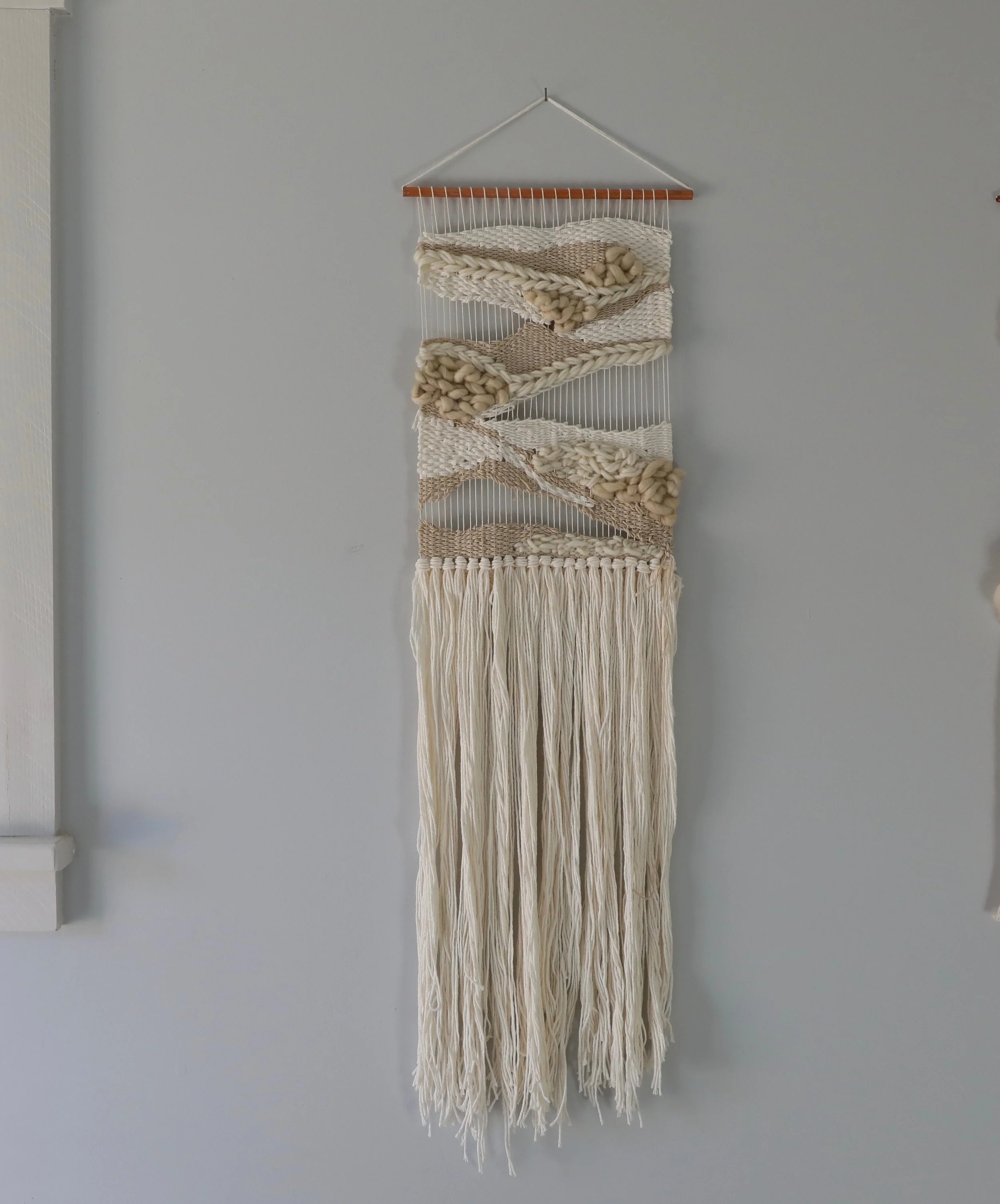 NÅDE STUDIO Custom Weaving using naturally dyed and food waste dyed fiber. Made in Tennessee.