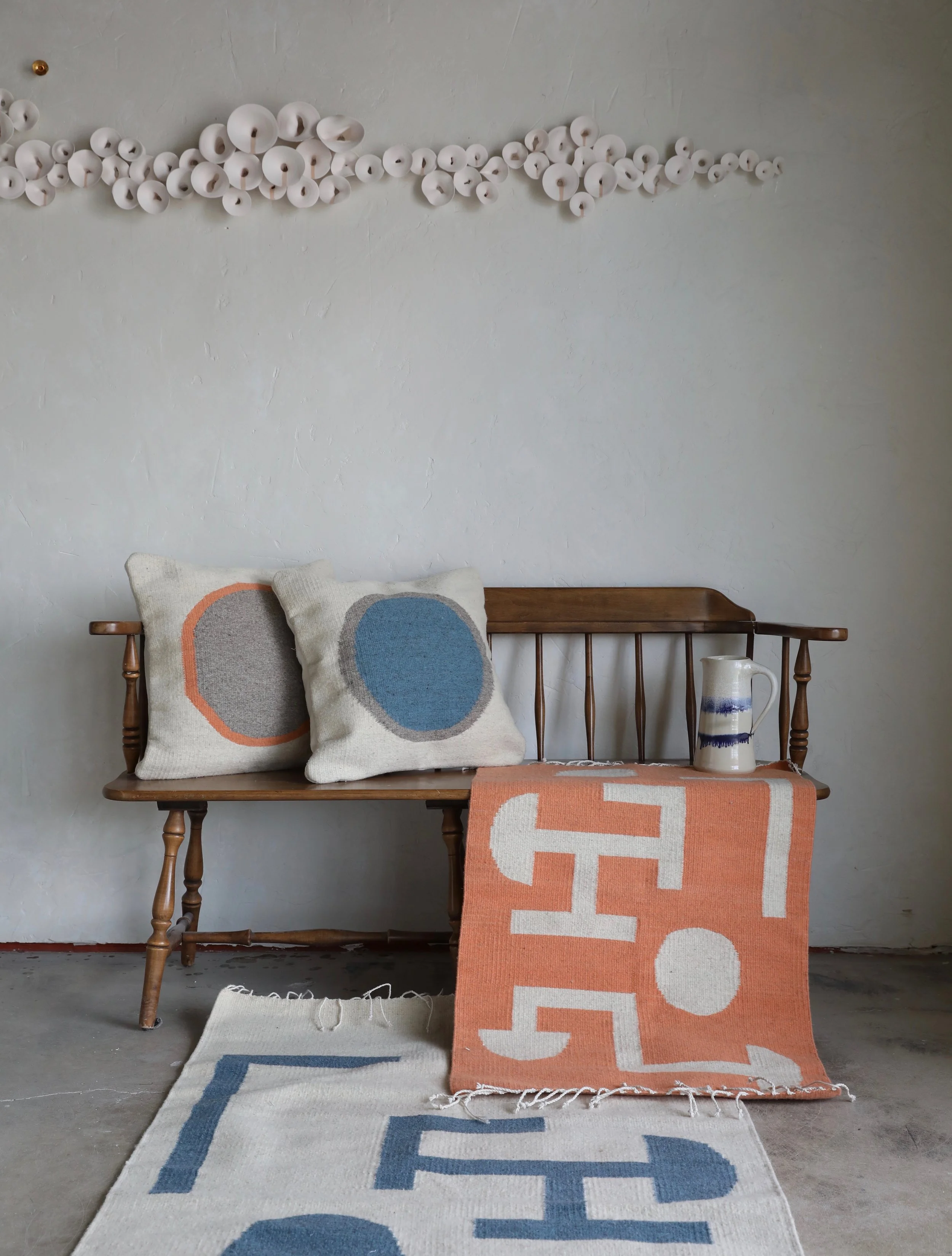 Luna Pillow in Blue from NÅDE STUDIO