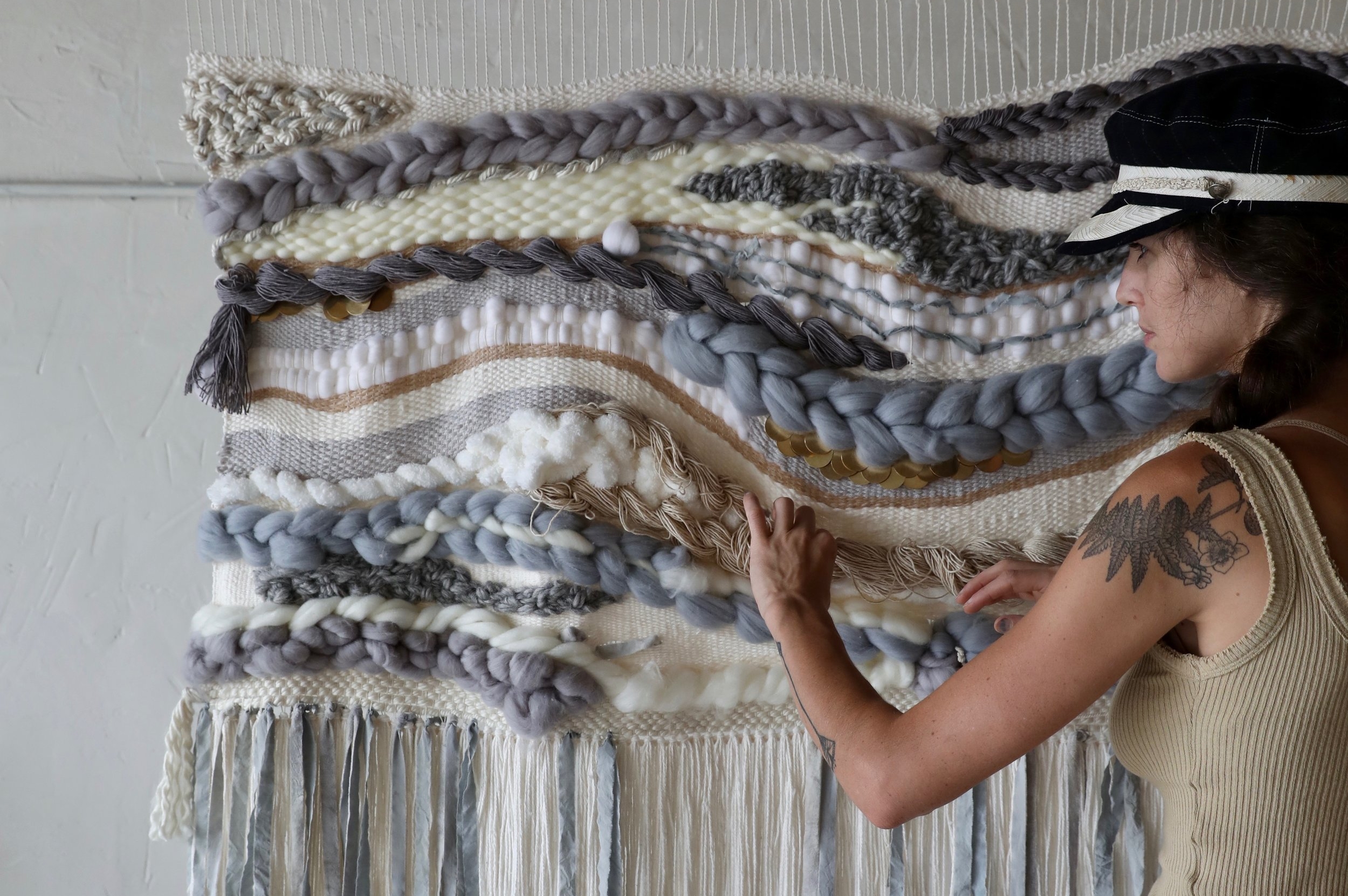 Mist &amp; Fog: Weaving using Black Beans &amp; Expired Coffee as Dye Material