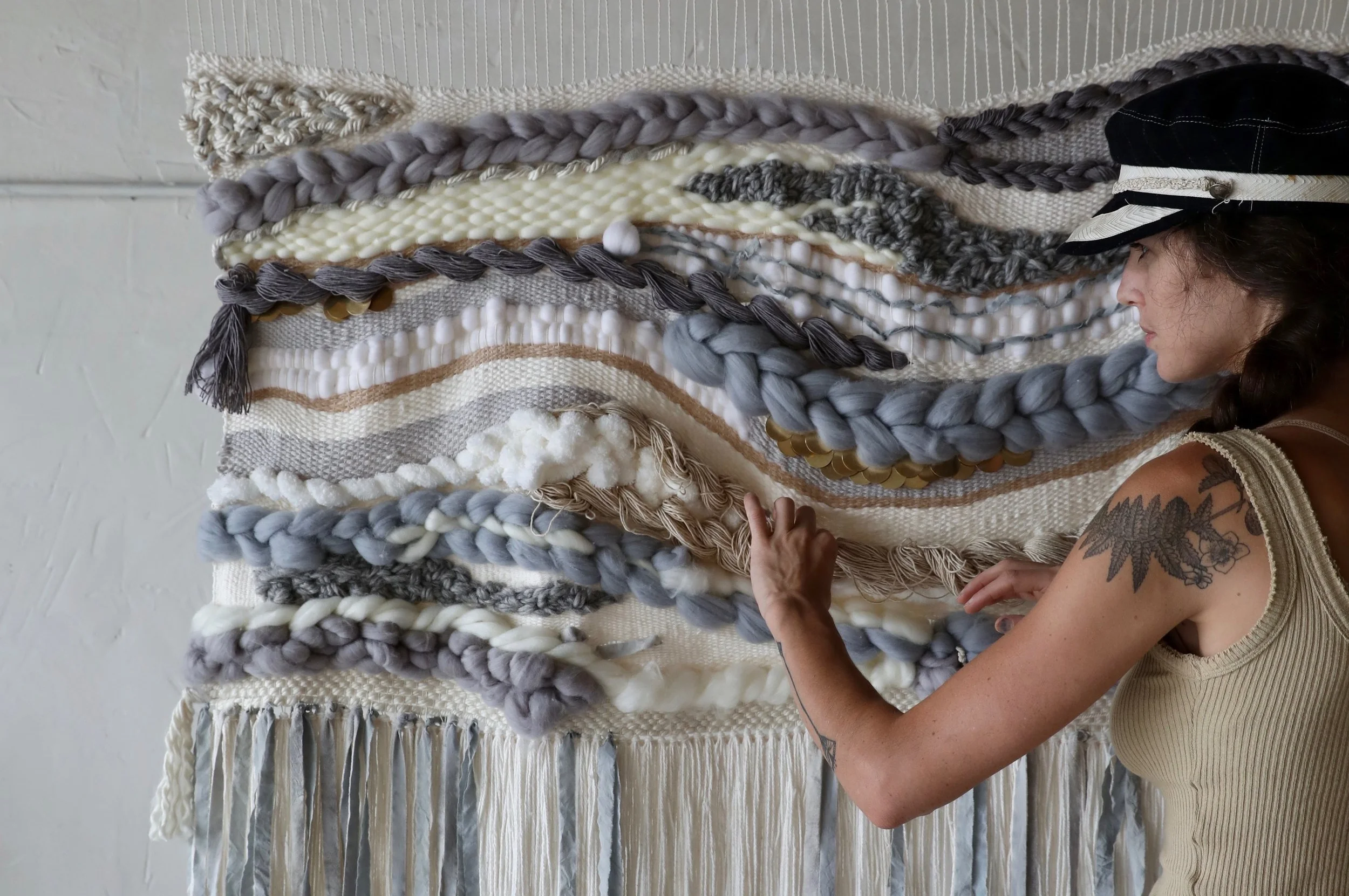 Mist & Fog: Weaving using Black Beans & Expired Coffee as Dye Material