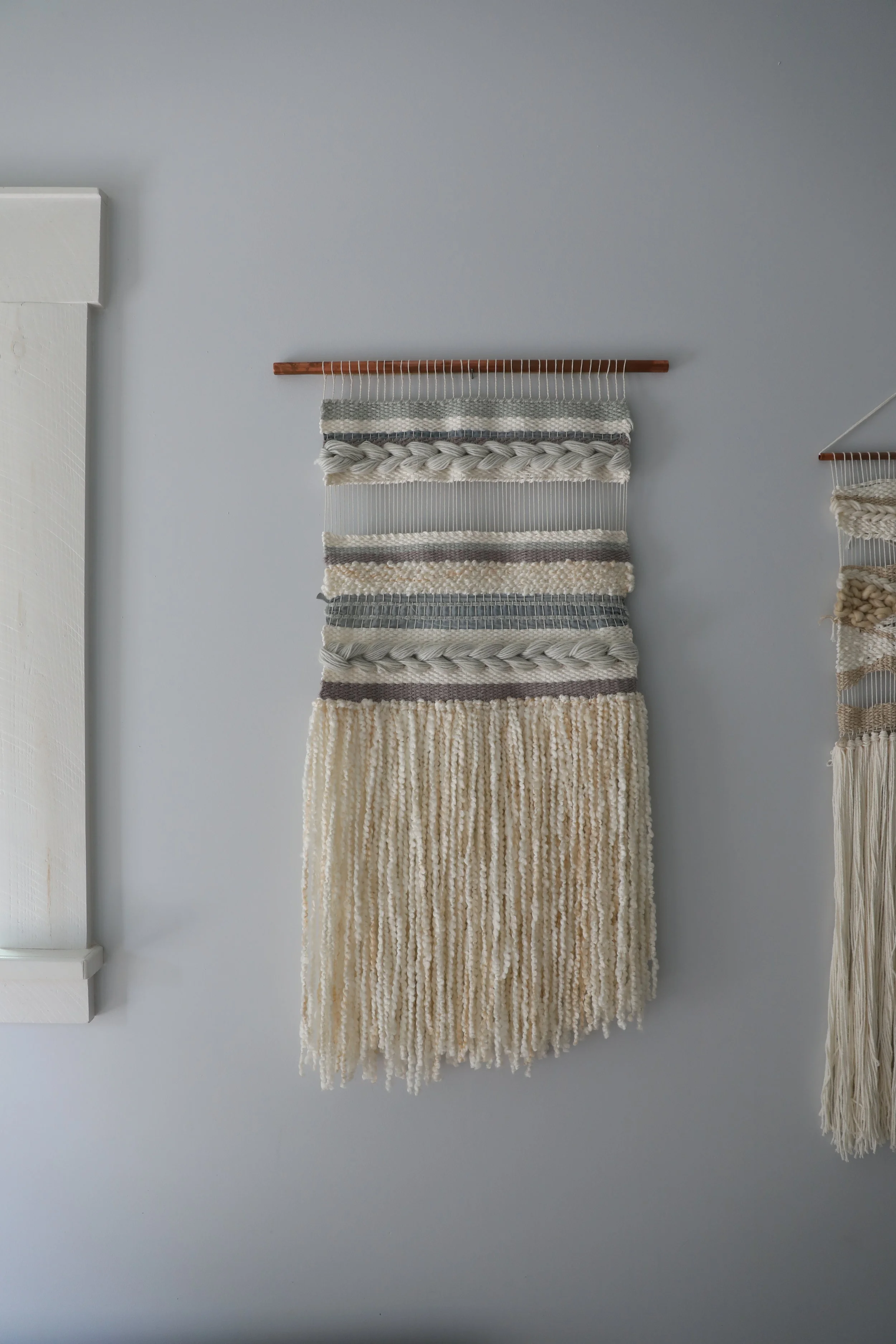 NÅDE STUDIO Custom Weaving with minimalist design using yarn dyed with black beans