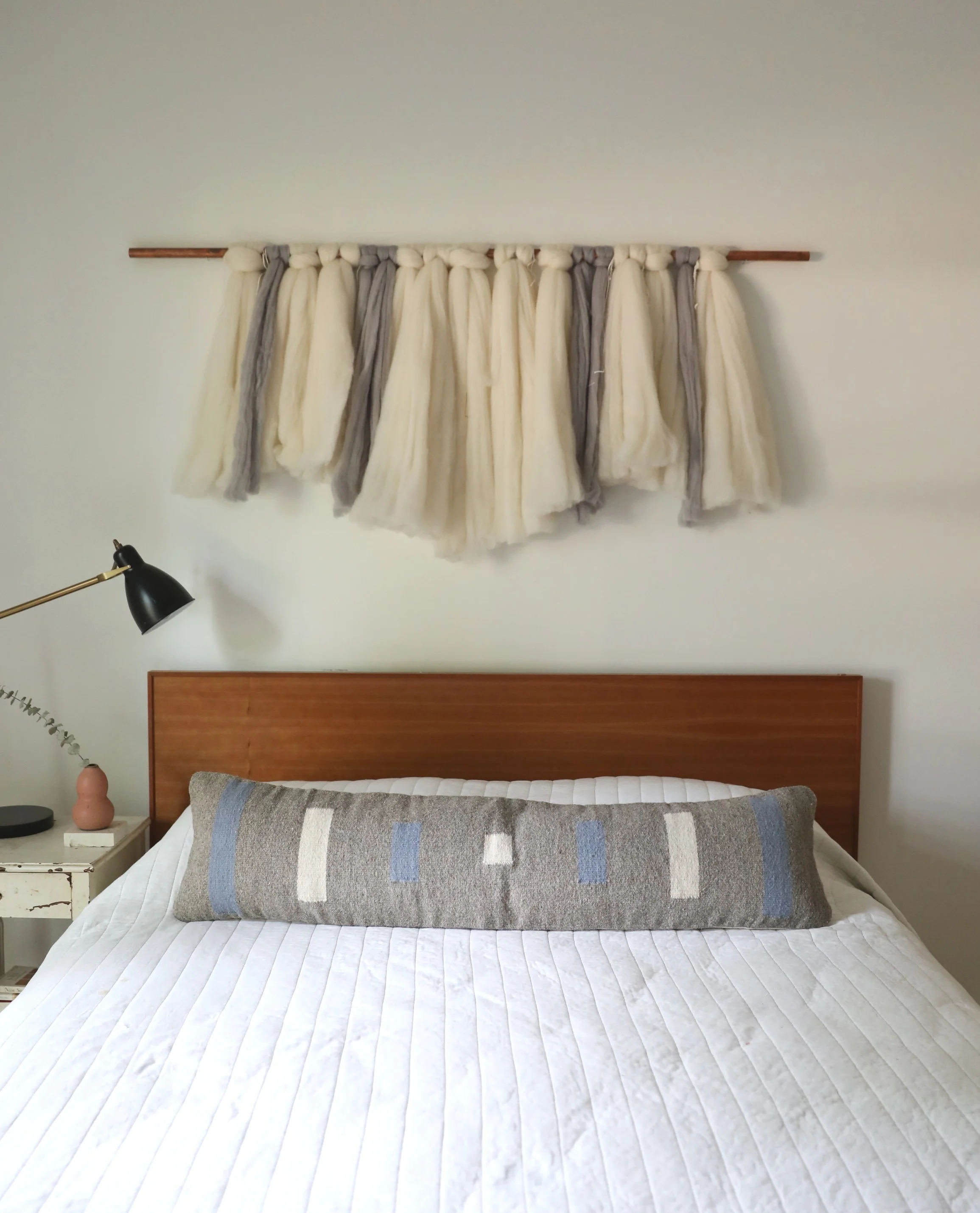 Grey Caravan Lumbar Pillow by NÅDE STUDIO