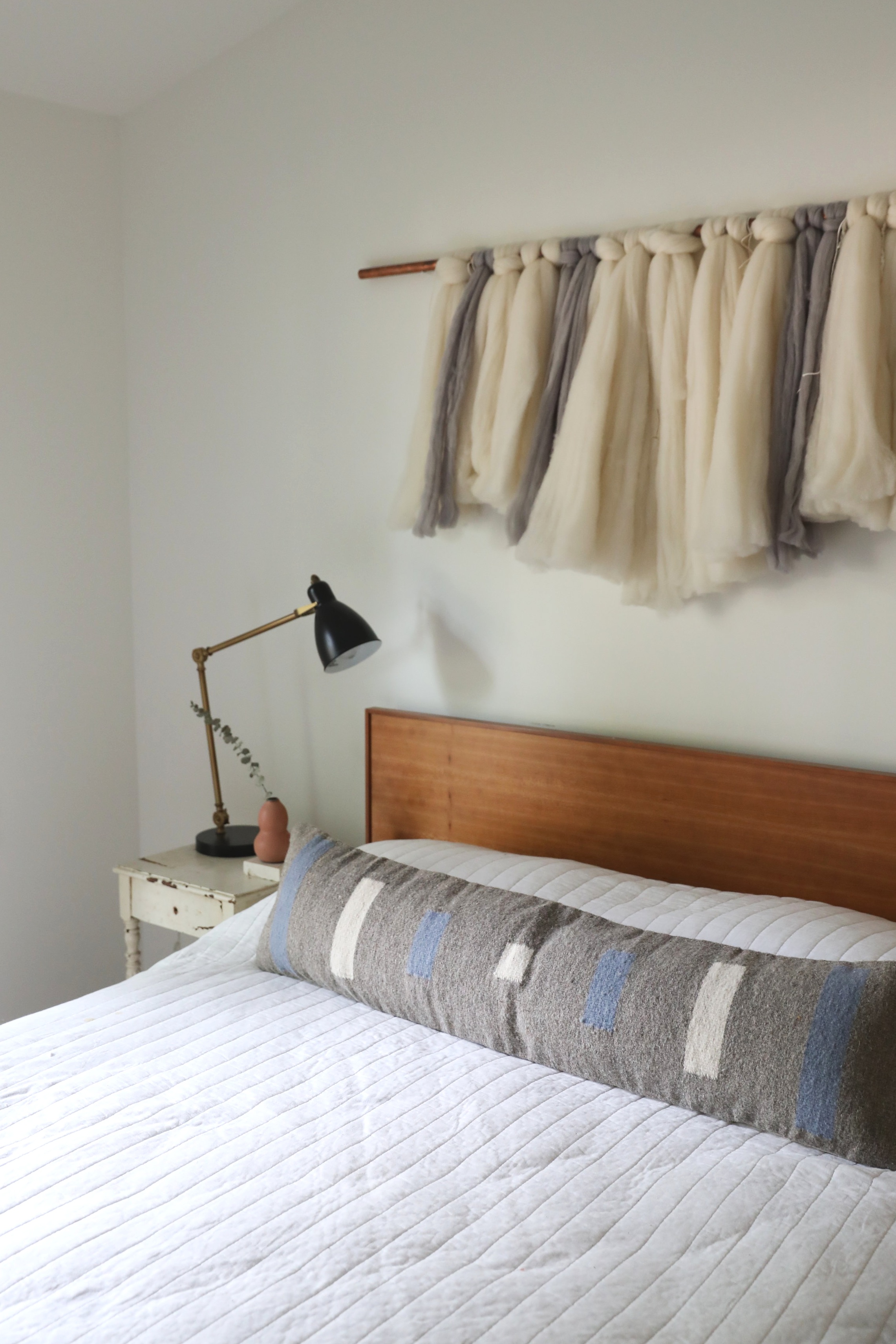 Grey Caravan Lumbar Pillow by NÅDE STUDIO