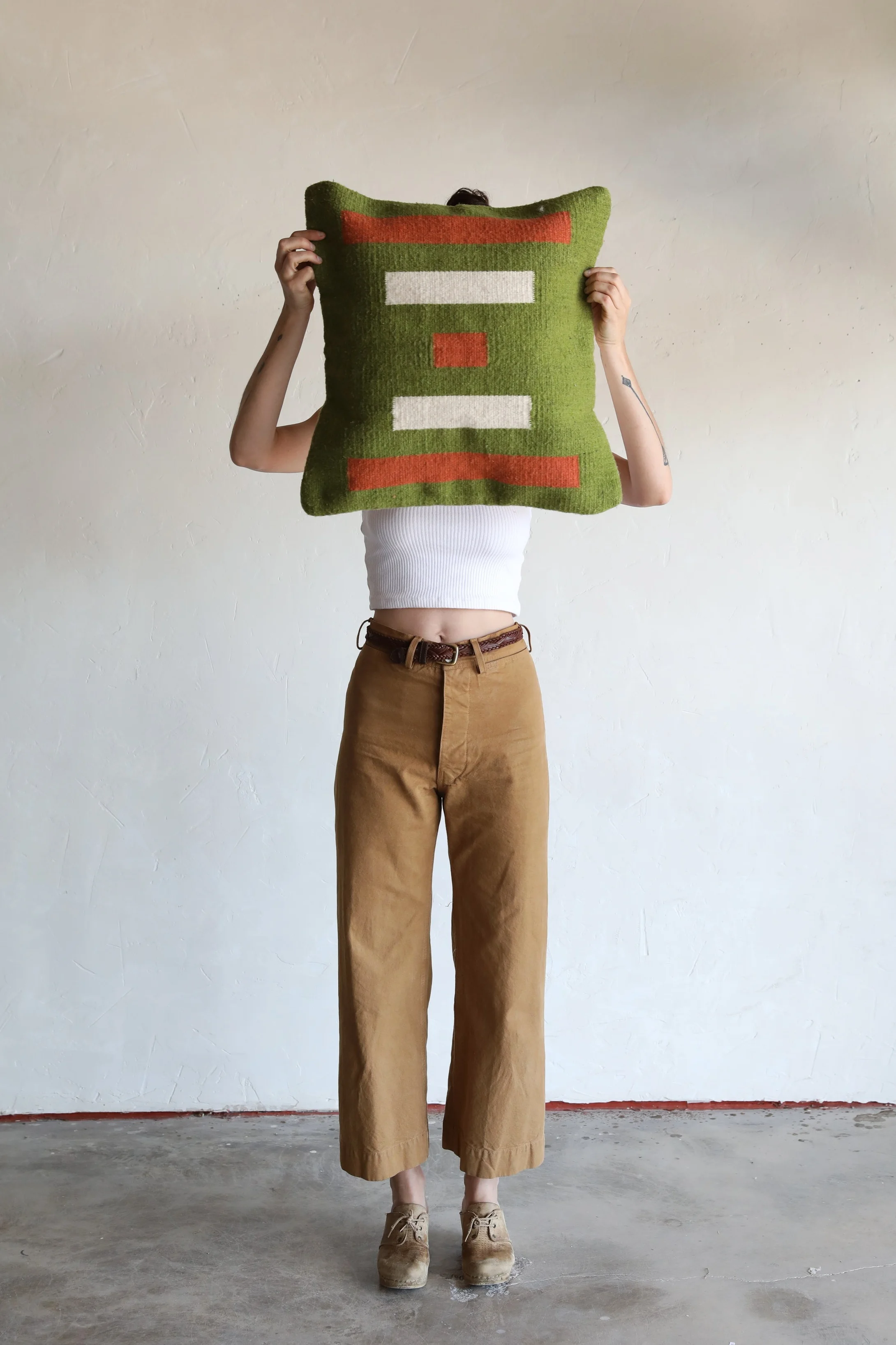 Emerald Caravan Pillow By NÅDE STUDIO