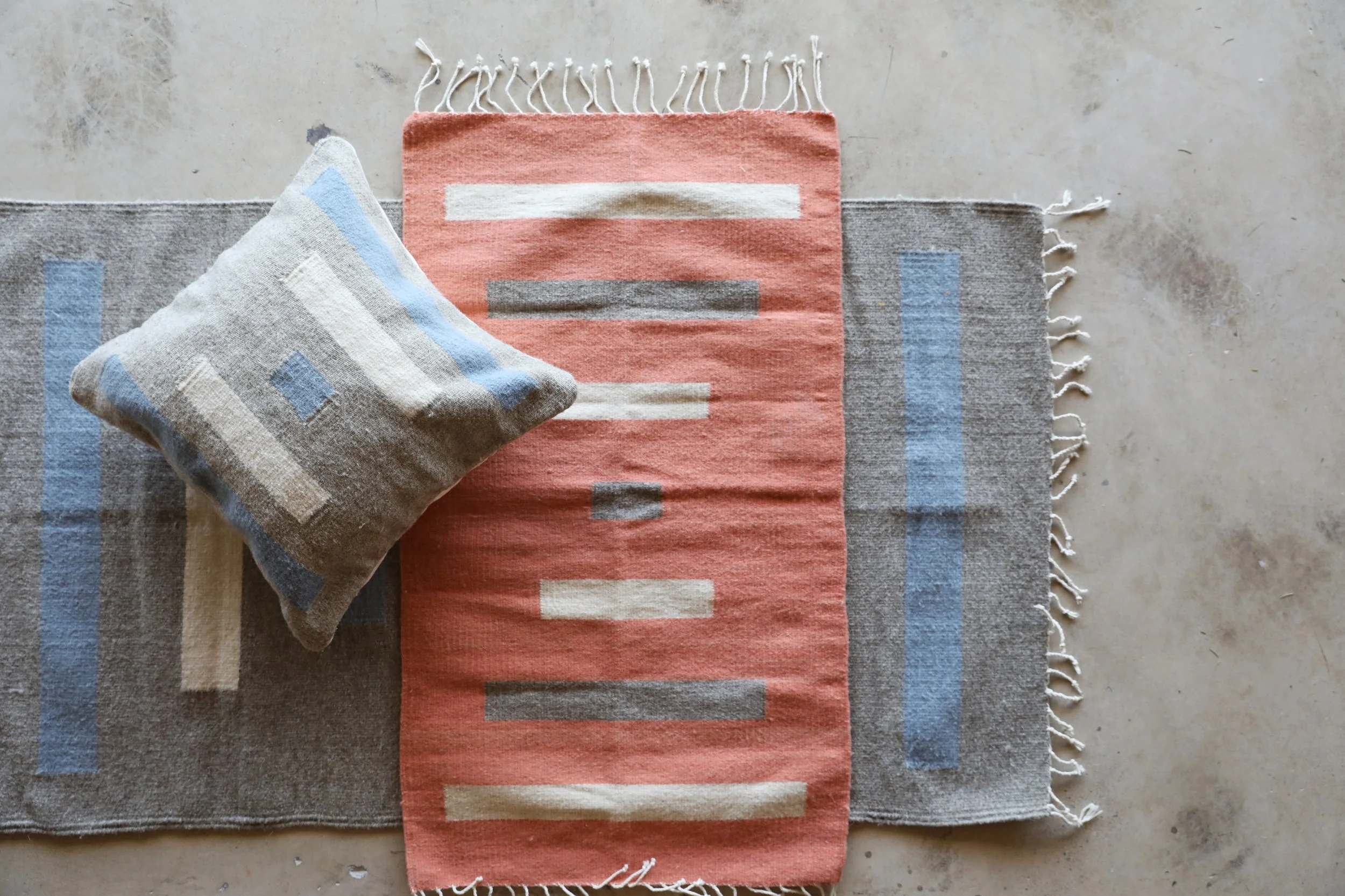 Grey Caravan Pillow by NÅDE STUDIO