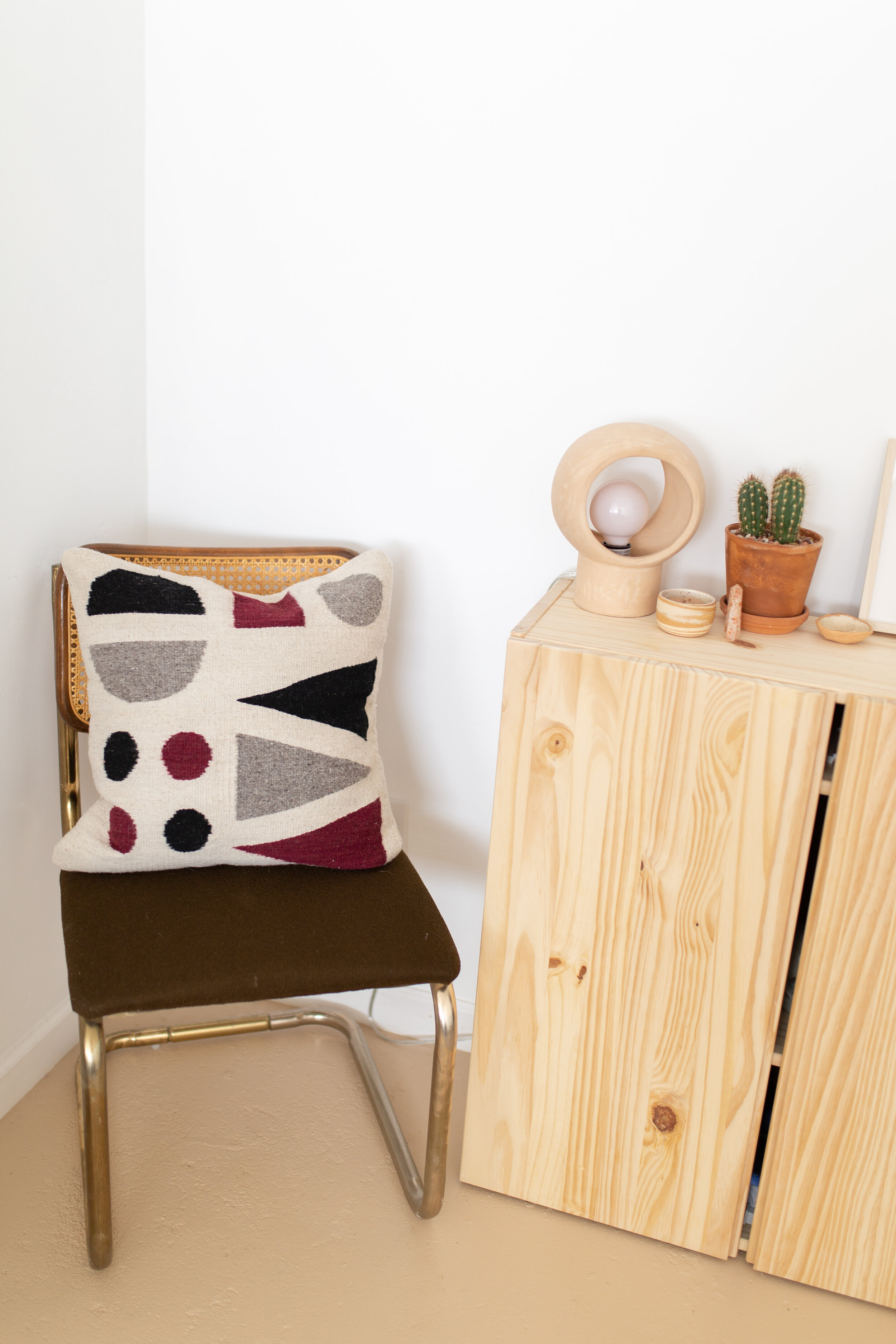 Geometry Pillow in Bold - Naturally Dyed & Handmade by NÅDE STUDIO