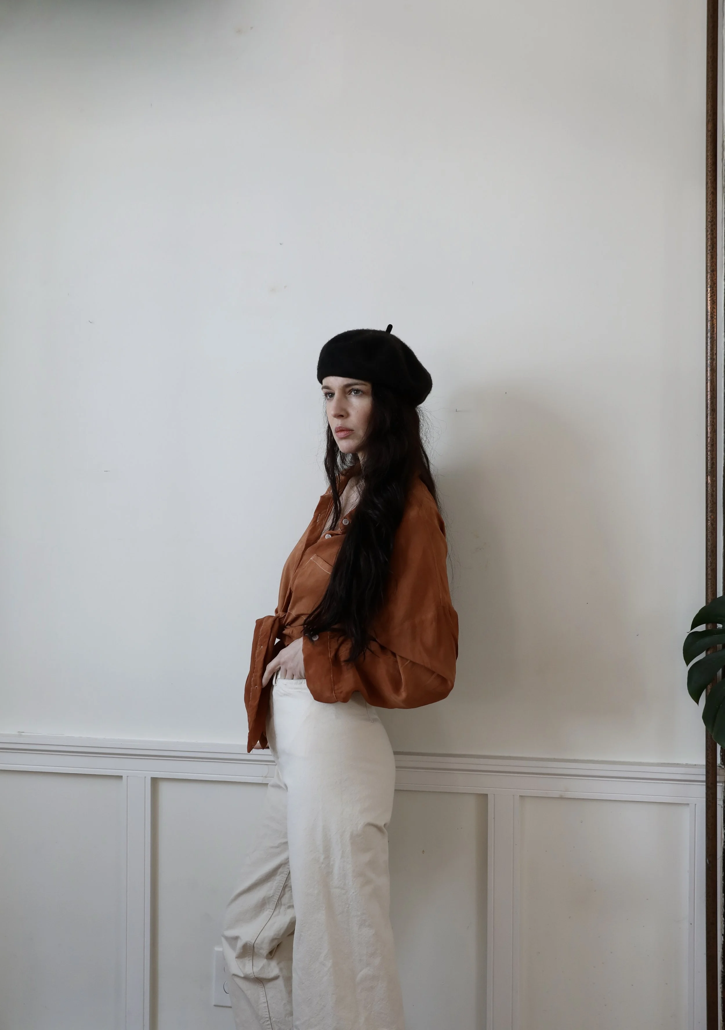 Naturally Dyed Oversized Silk Oxford by NÅDE STUDIO