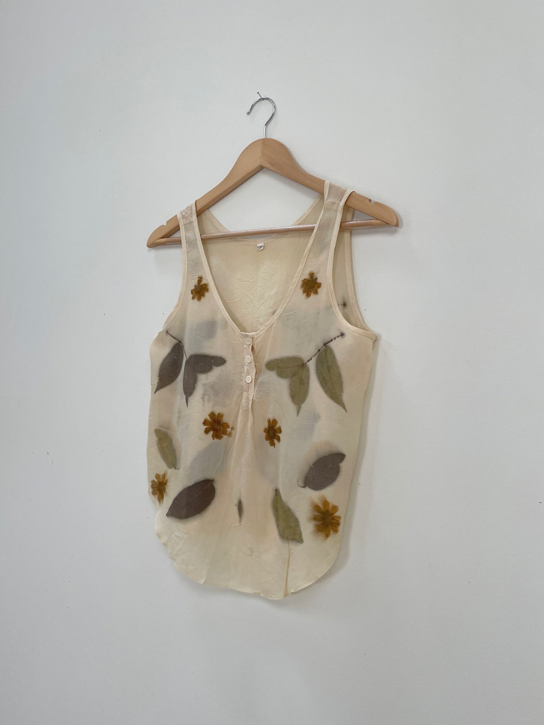 Woodland Eco-Print Tank from NÅDE STUDIO