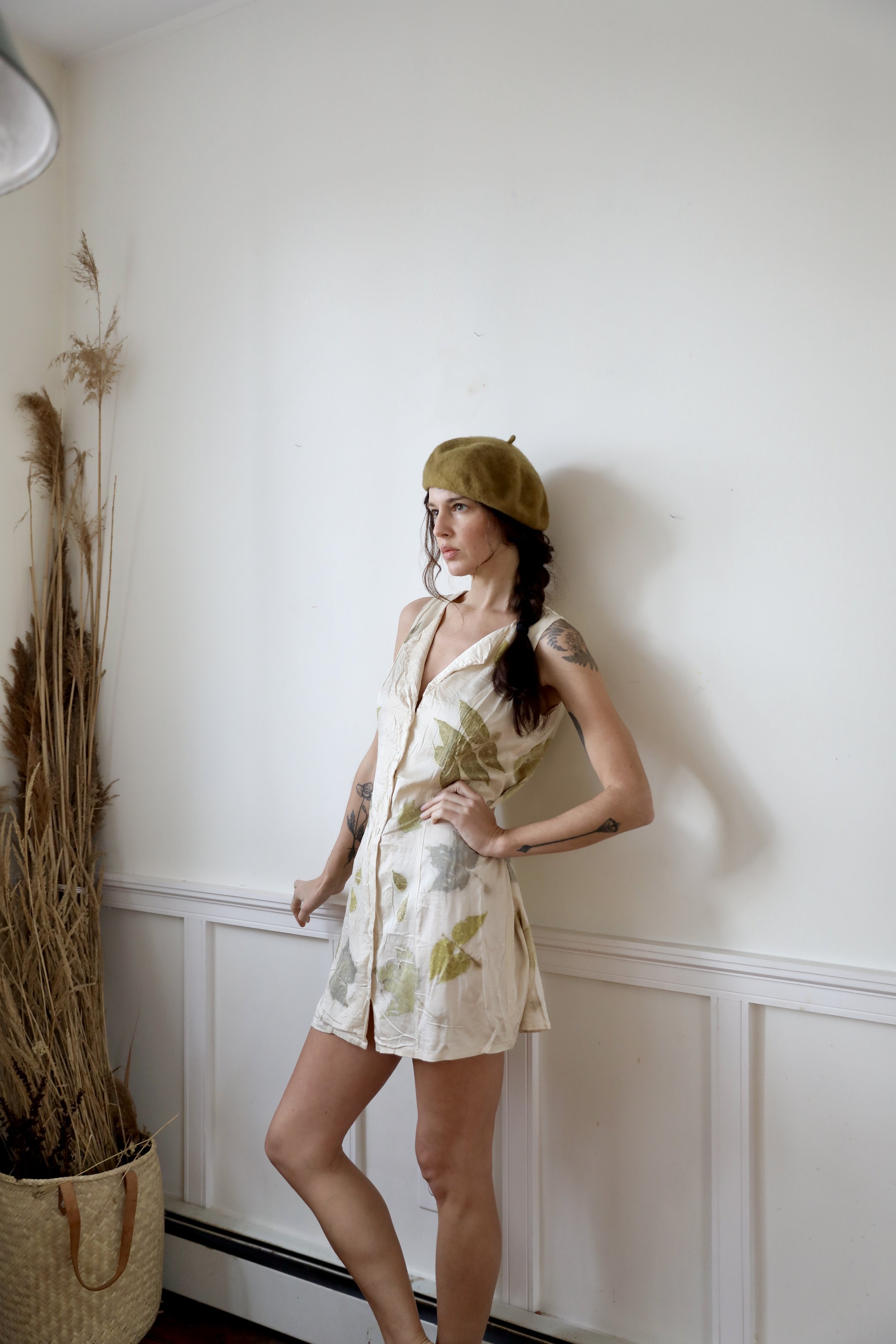 Wood Nymph Short Silk Dress