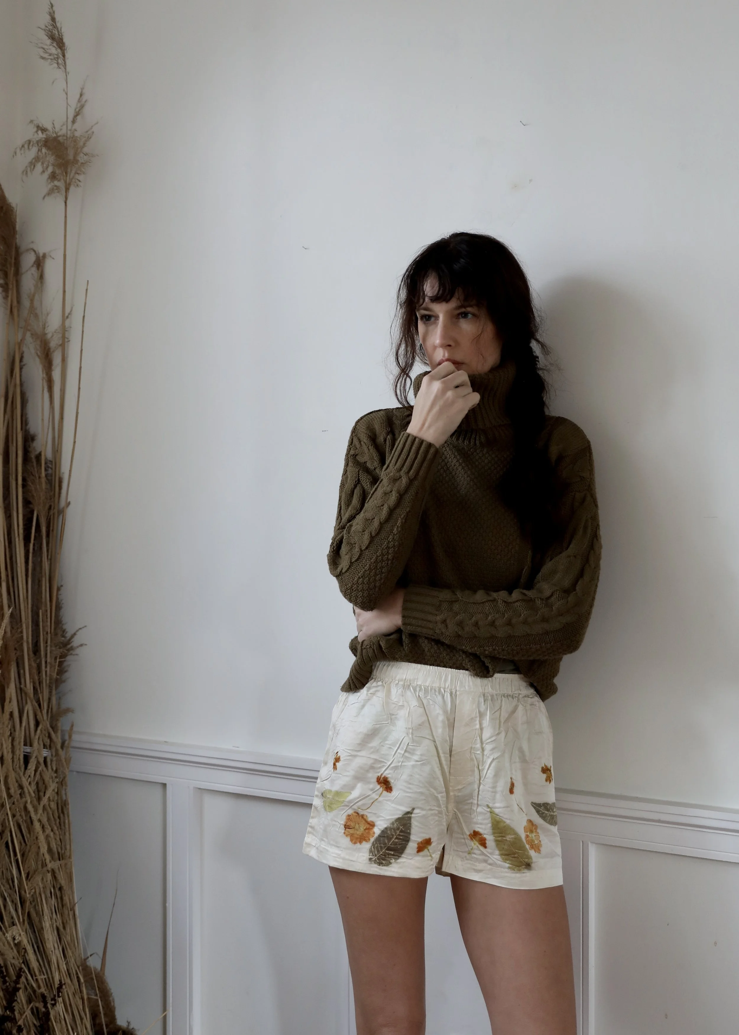 Eco-Printed Silk Boxers by NÅDE STUDIO