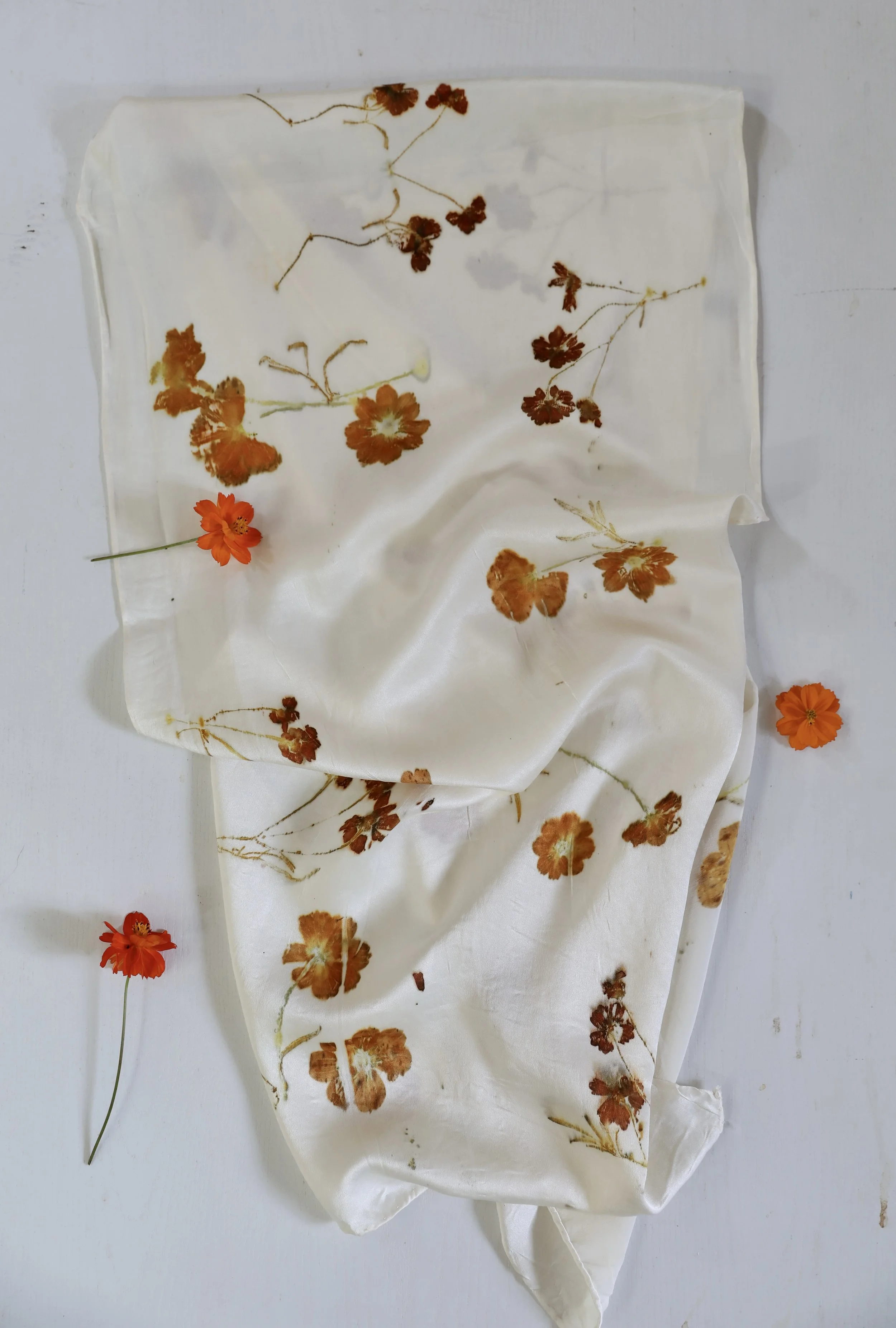 Flower Power Silk Shawl