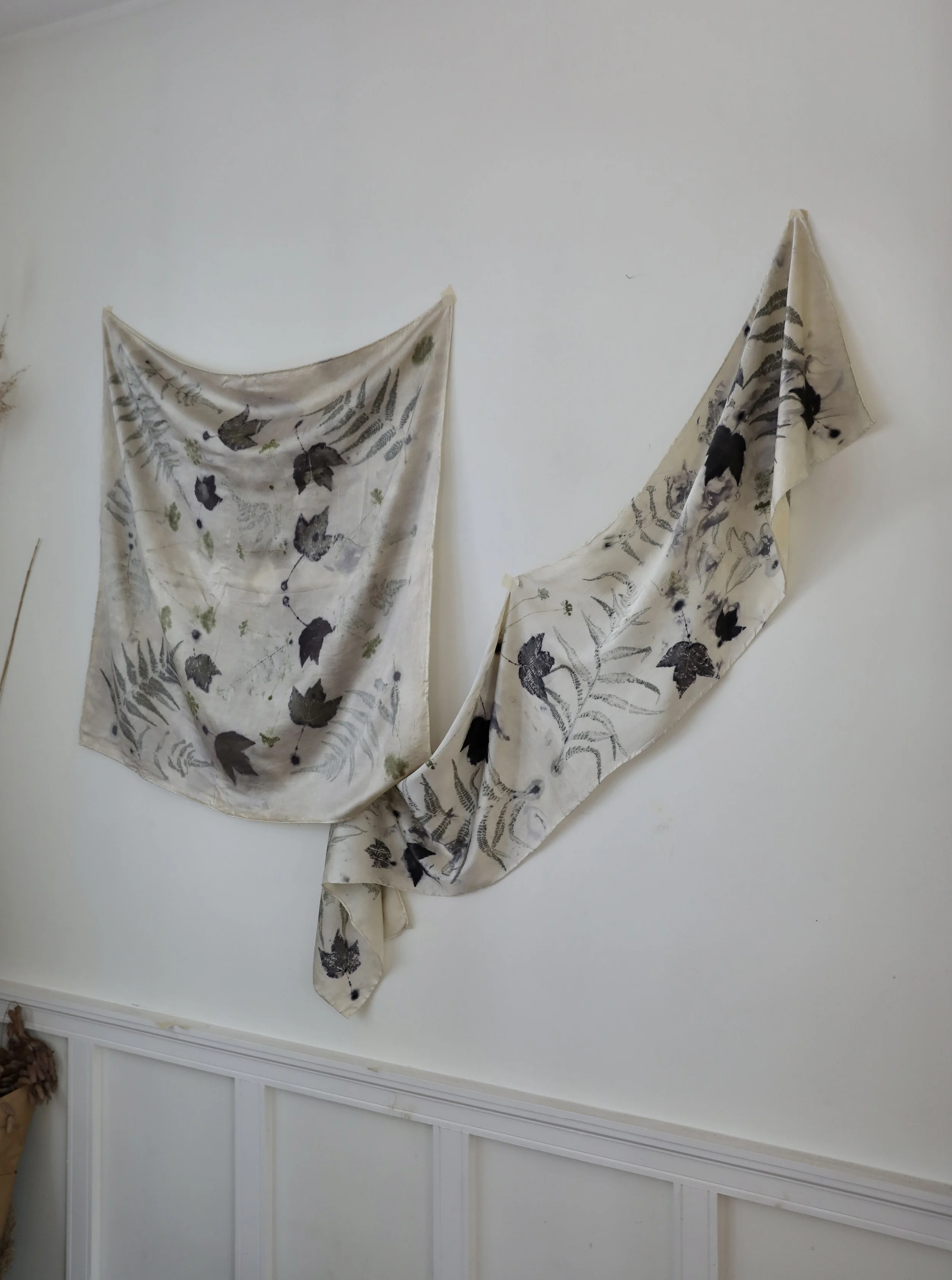 Fern + Fog Silk Scarf