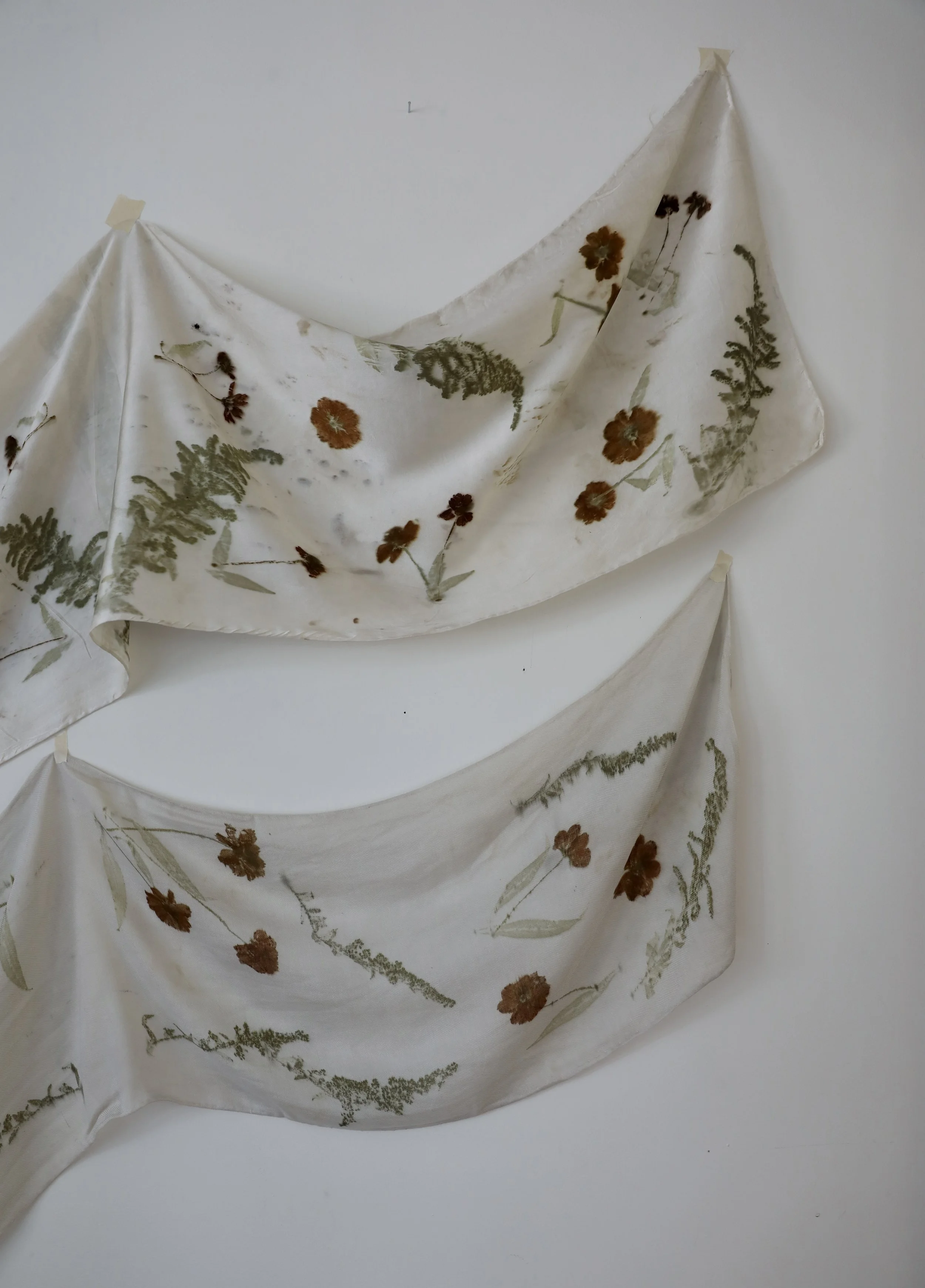Golden Aster Wool Scarf
