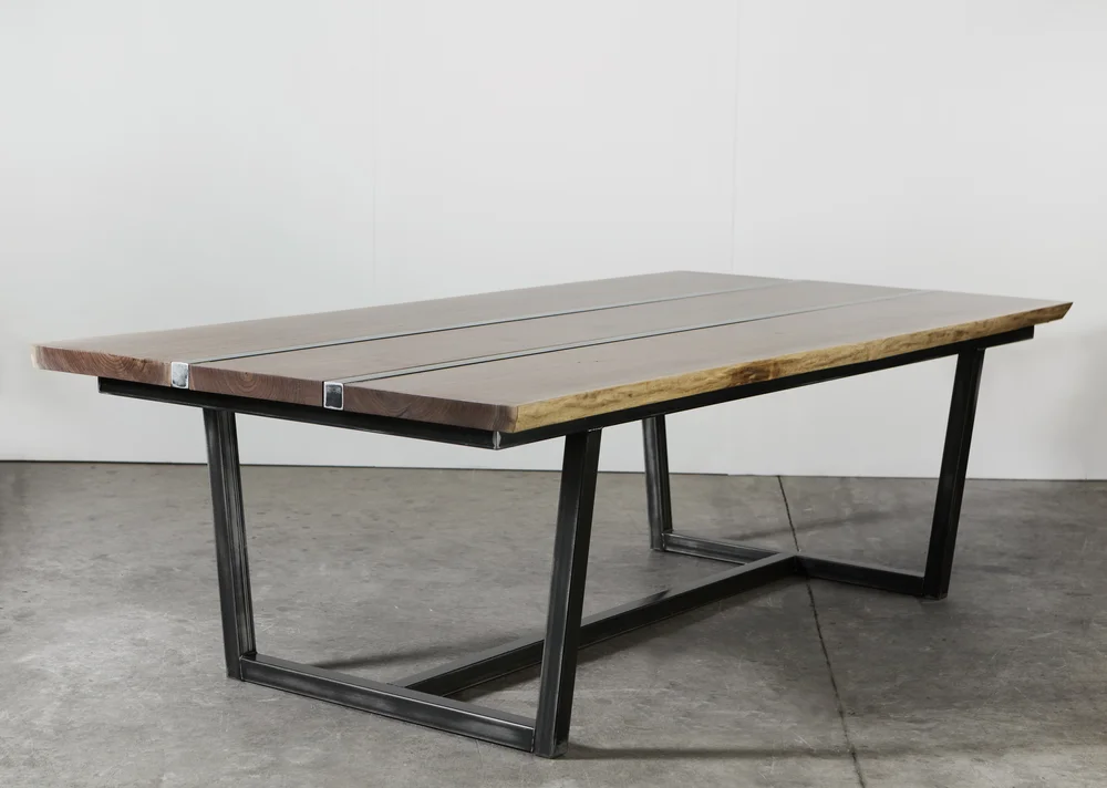 Steel And Wood Table