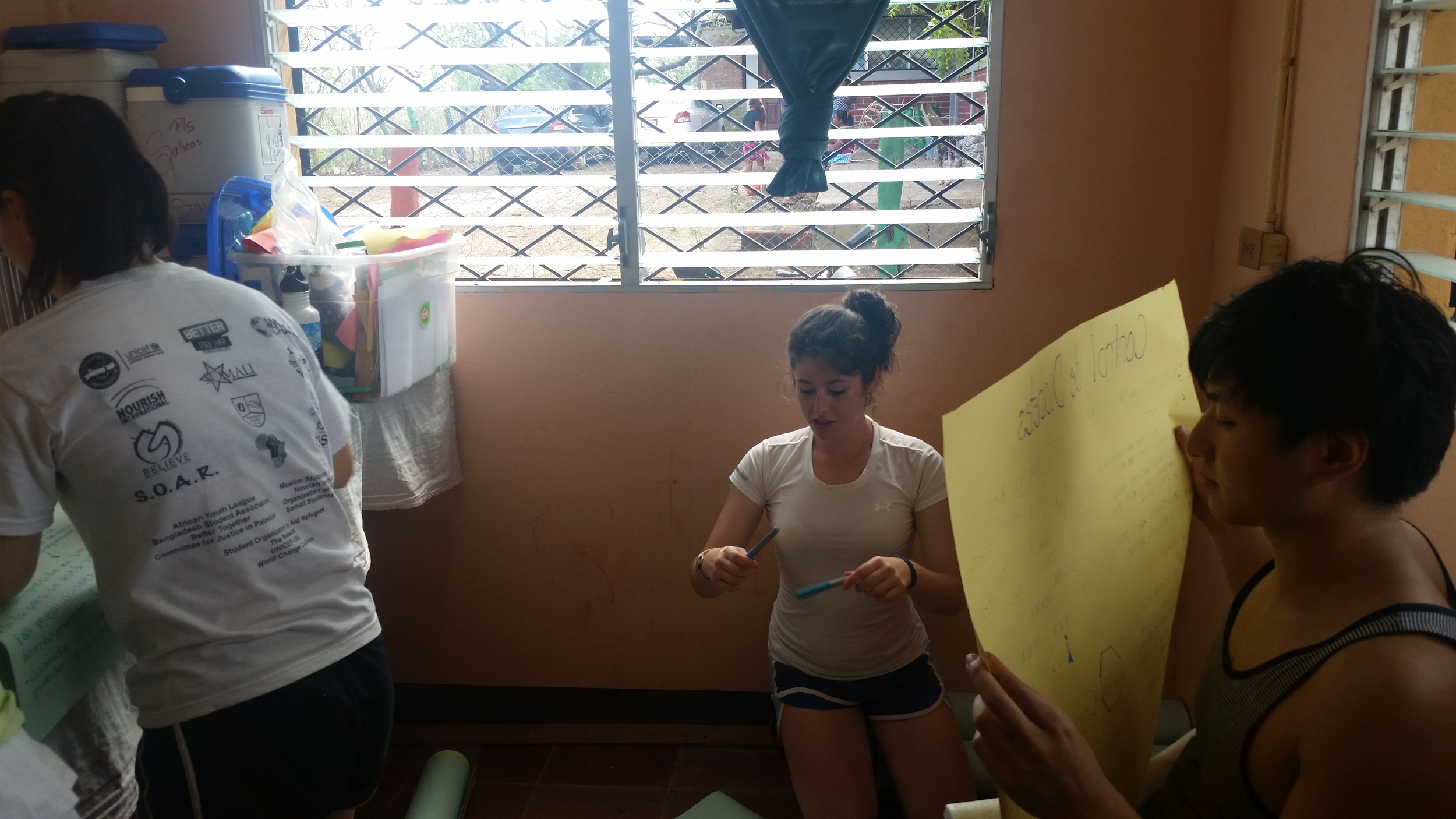 Creating health education materials with fellow SIHFers. 