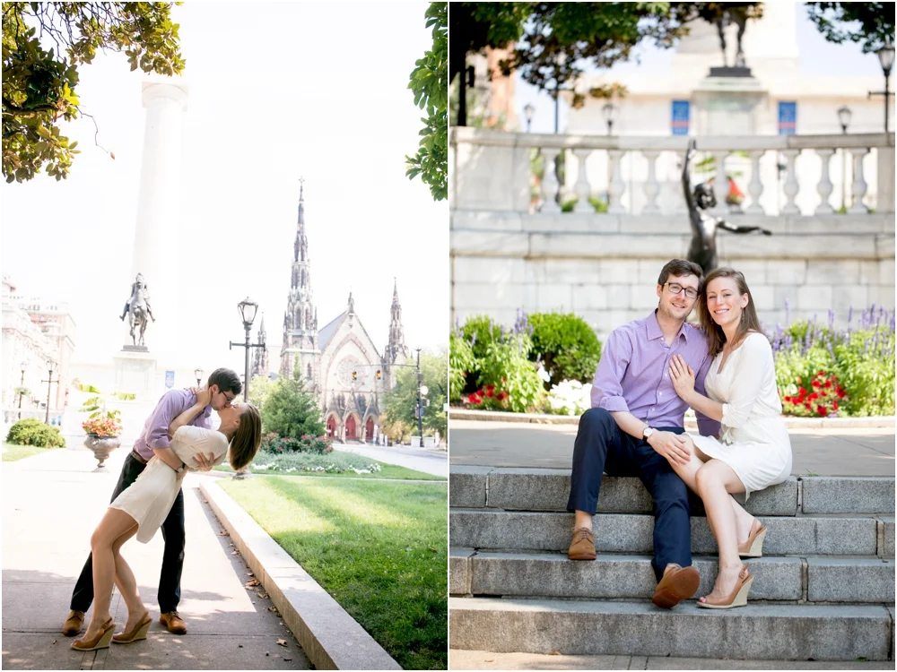 Mt. Vernon Baltimore Engagement Session | Living Radiant Photography | Best Baltimore Wedding Photographer