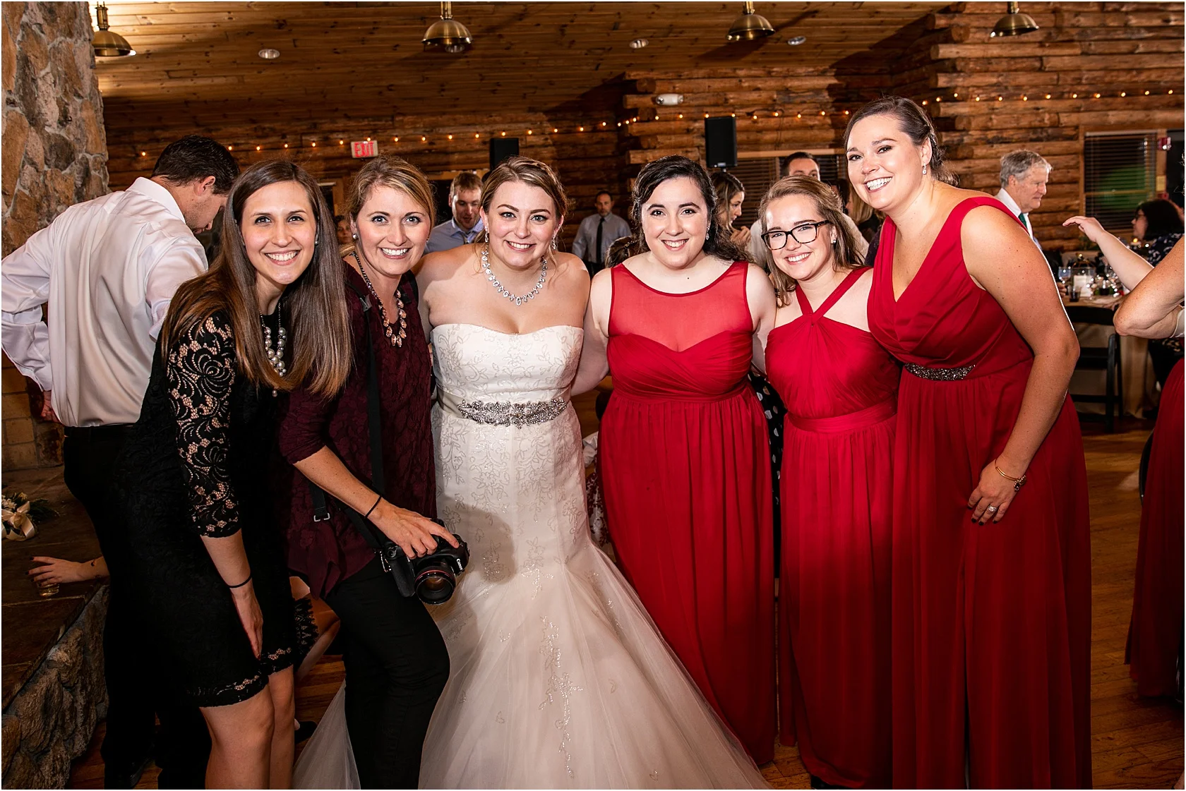 That time we shot a wedding and 5 of my brides were there… It was a dream come true. Love these babes.