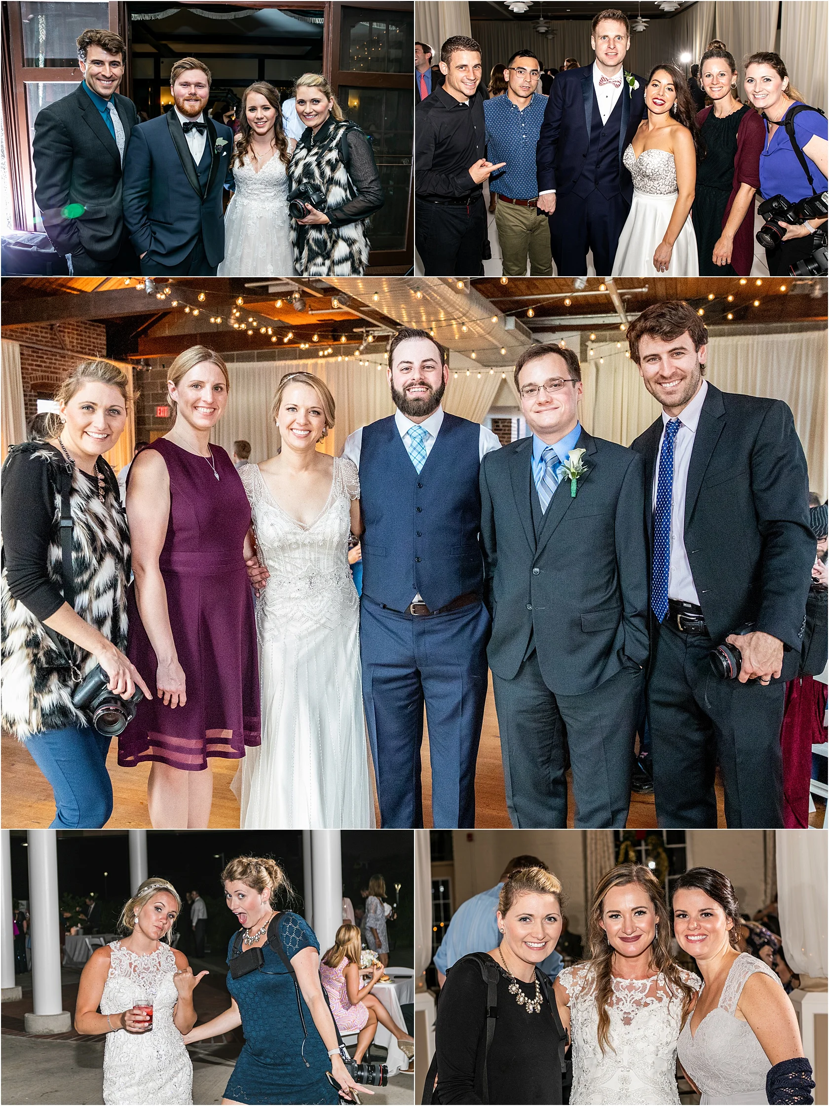 Oh man… these people are the best… love them! The photo in the middle, we shot both sisters weddings, super special! Top right photo, this was the last wedding Clickspark had on their schedule and we were so honored we were the last wedding photographer they worked with before going on to bigger things! And then me with my brides… babes.