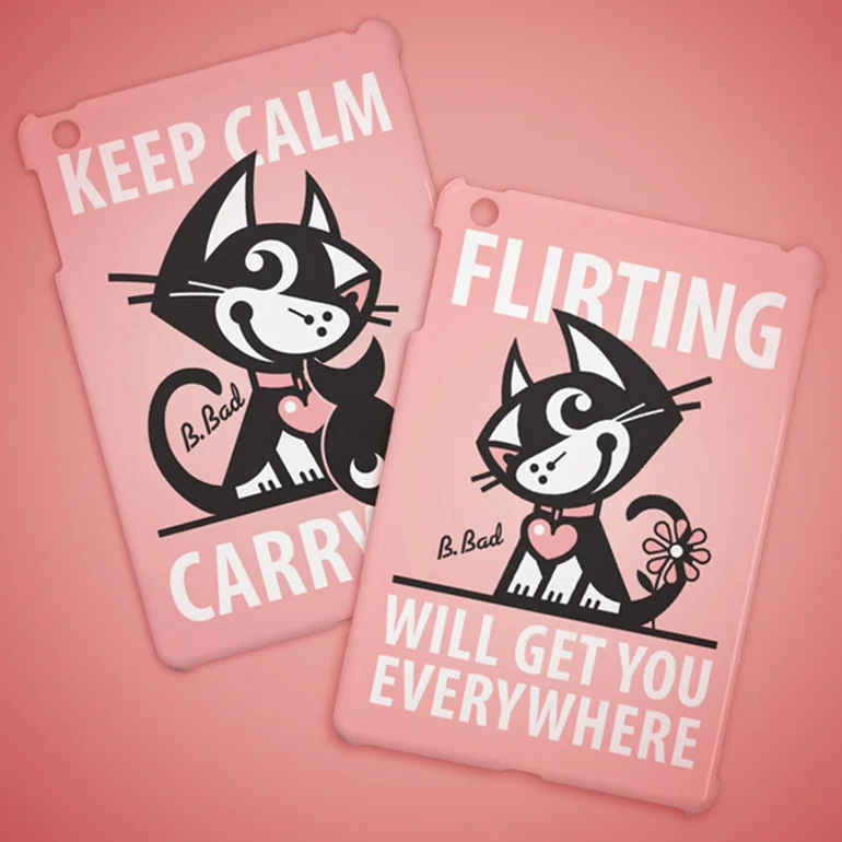 BETTY BAD KITTY FOR GOOD PUPPY® VINTAGE iPAD COVERS