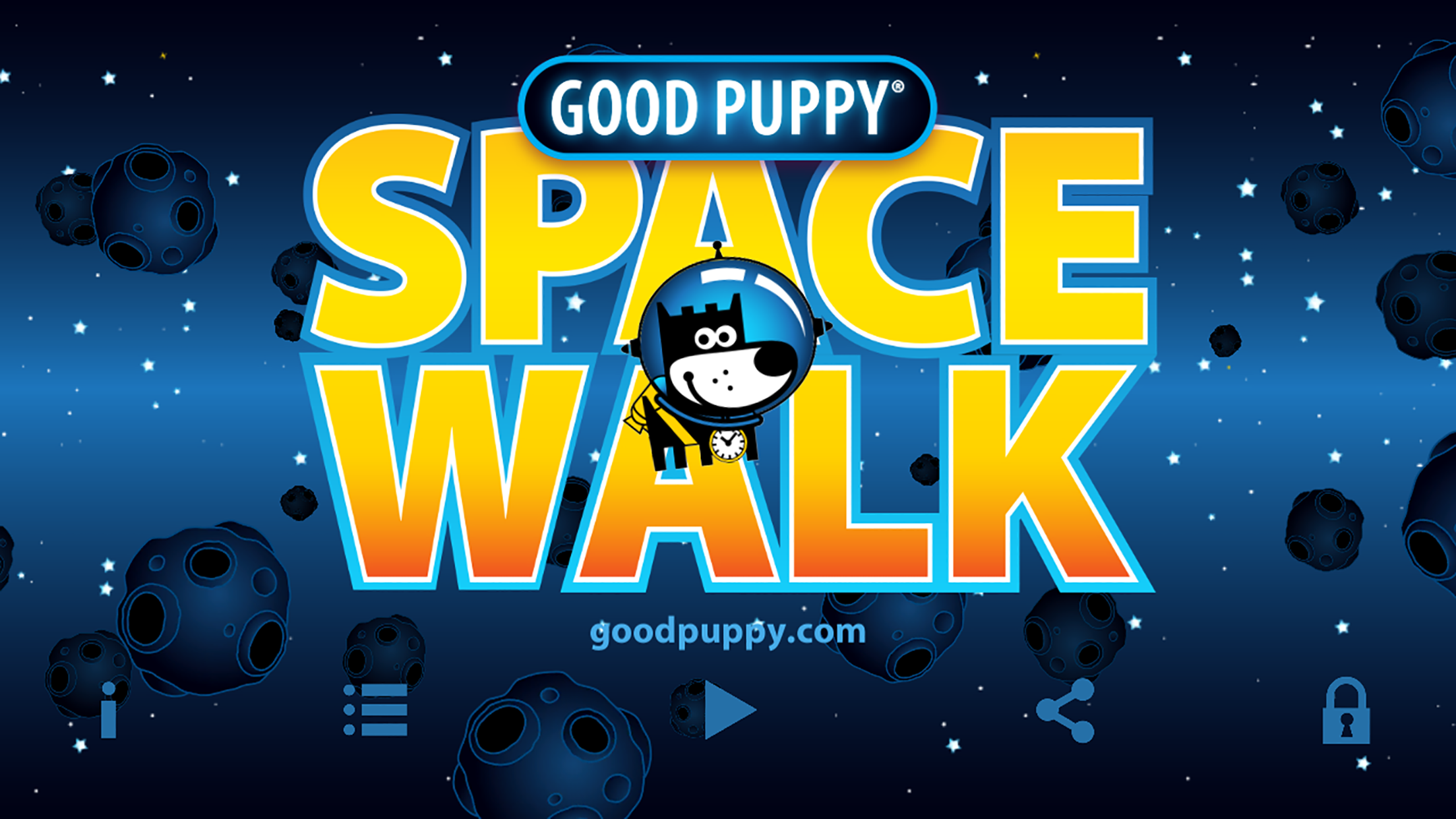 GOOD PUPPY SPACE WALK - Space Puppy - Infinite Runner - Fast Simple 80s Retro Arcade Game