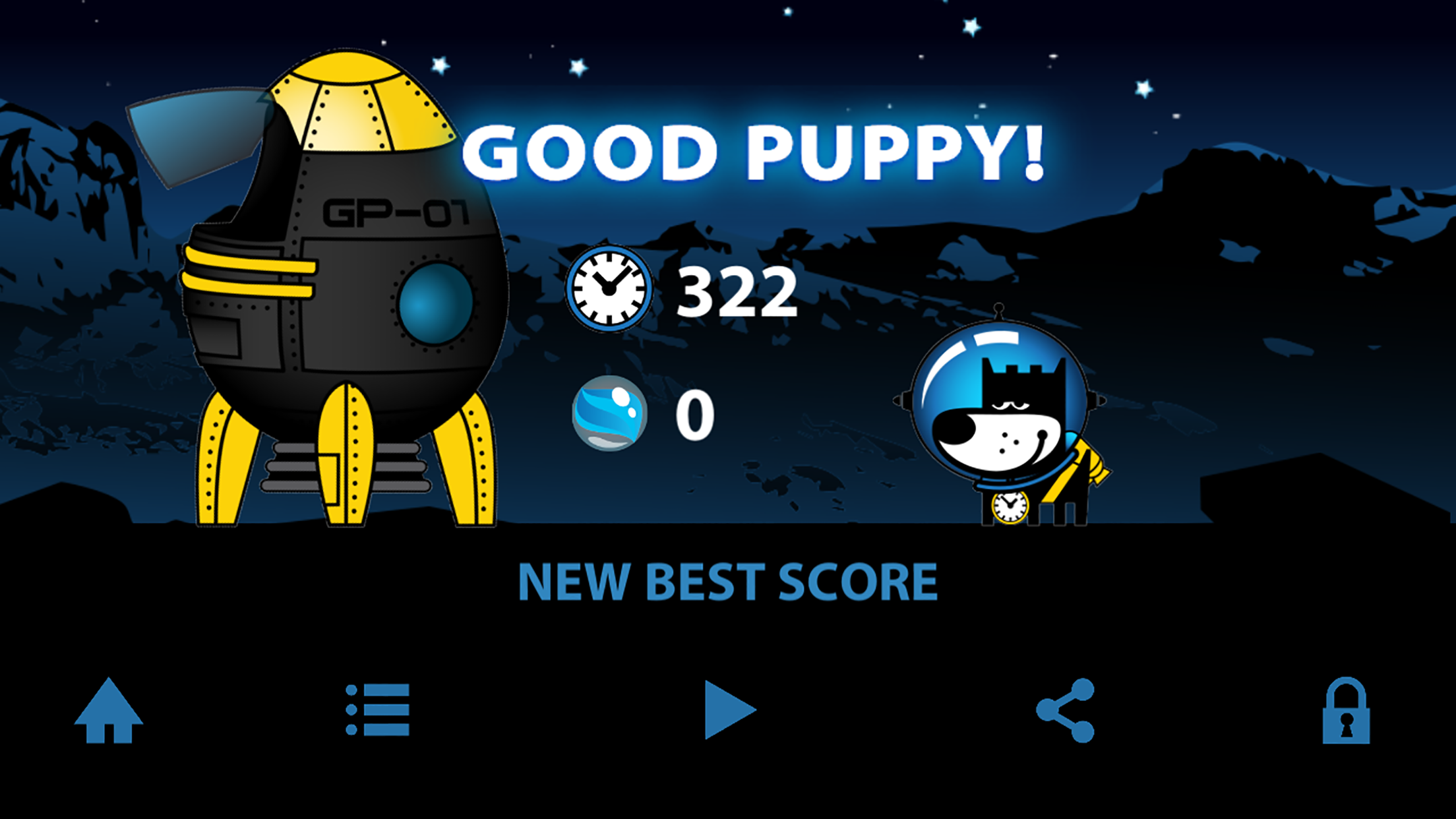 GOOD PUPPY SPACE WALK - Space Puppy - Infinite Runner - Fast Simple 80s Retro Arcade Game