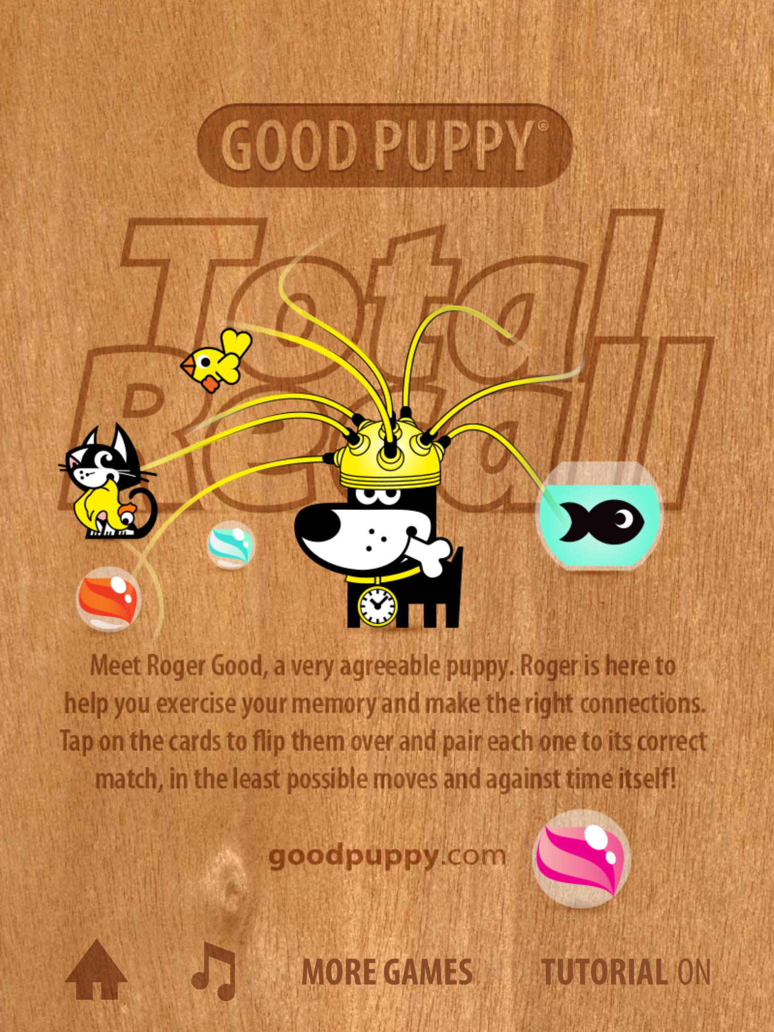 GOOD PUPPY TOTAL RECALL - Free Memory Matching Card Game For All Ages