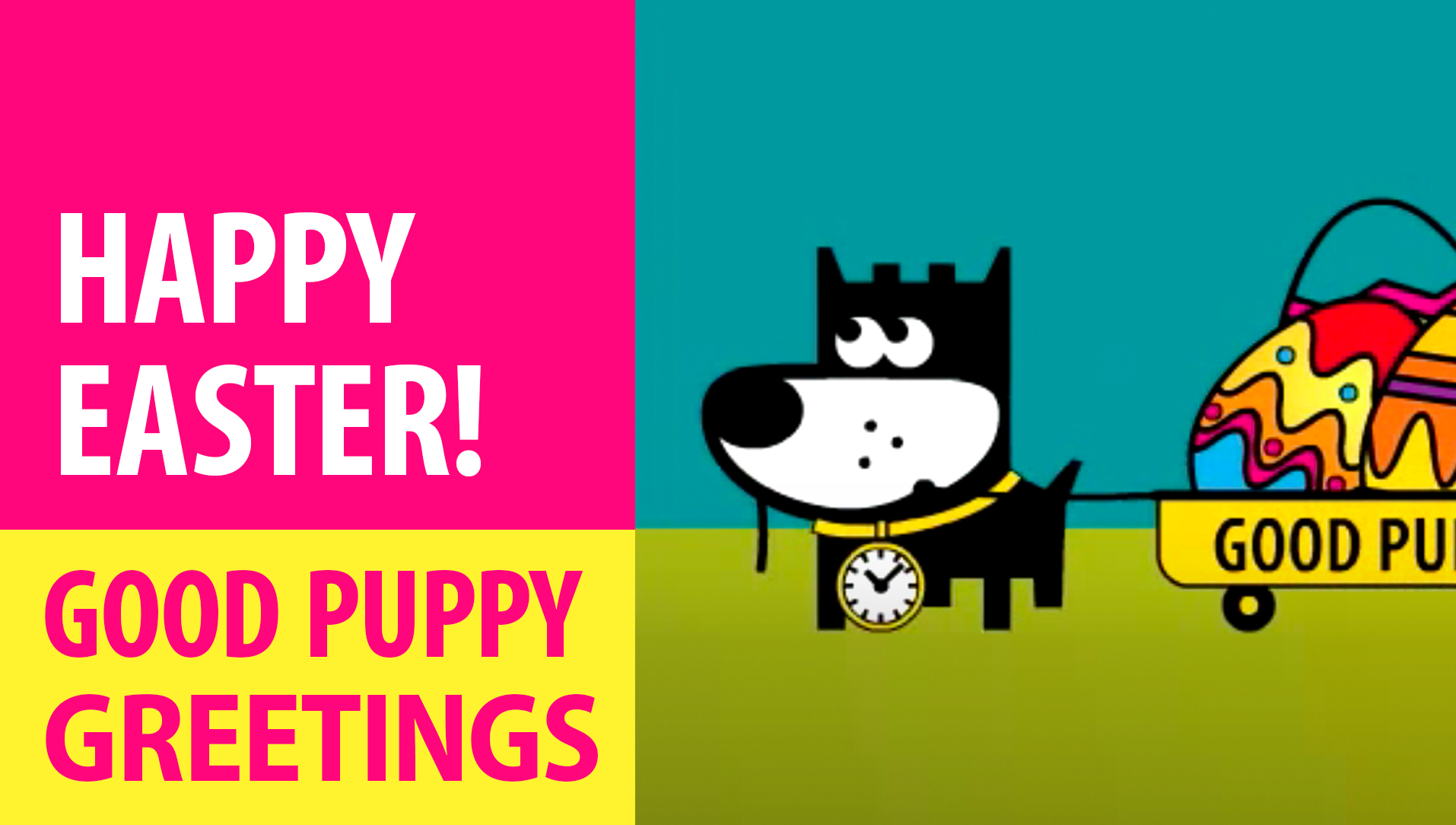 Happy Easter! Animated Greeting Cards - Free E-Cards By GOOD PUPPY