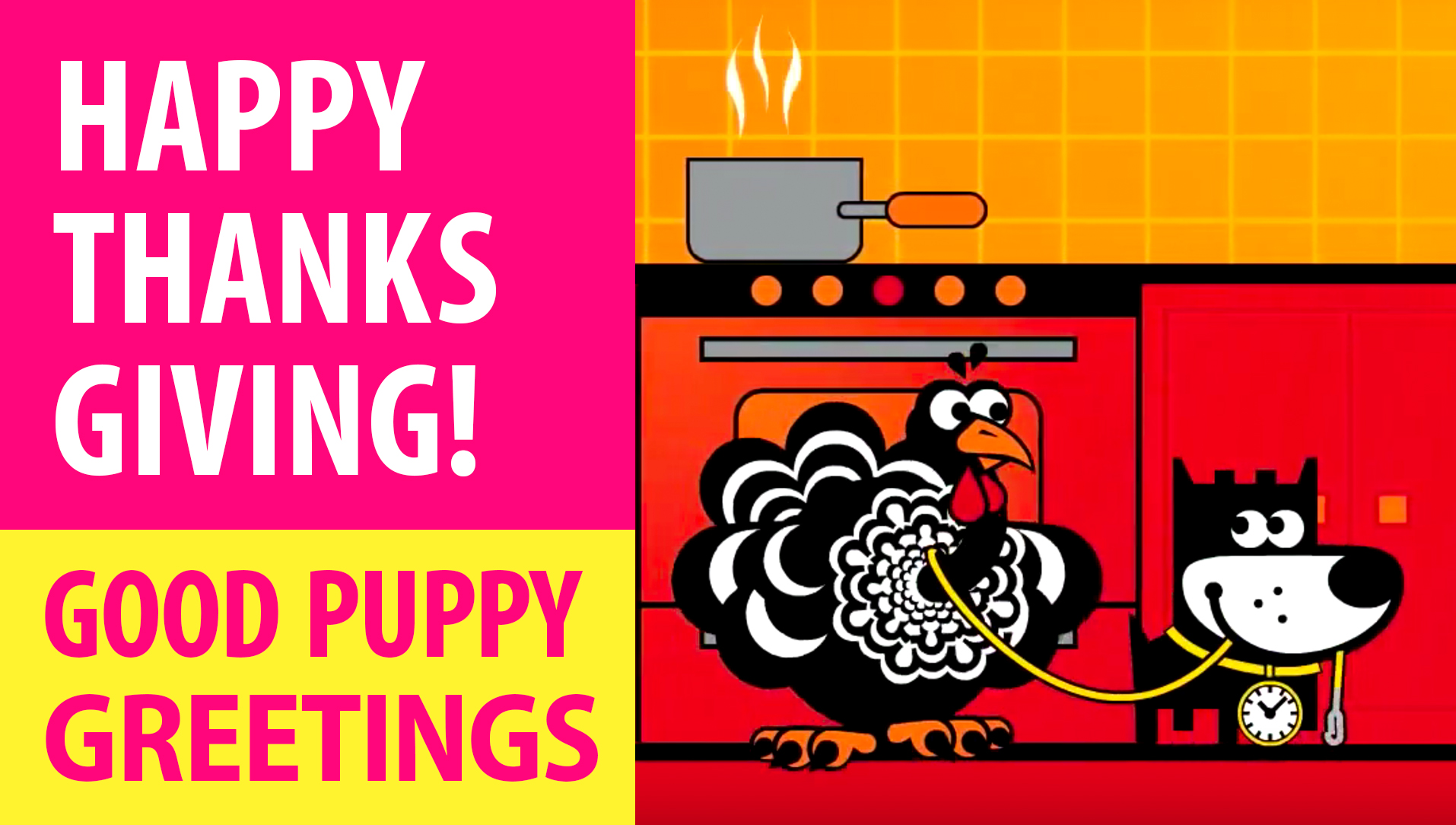 Happy Thanksgiving Day! Animated Greeting Cards - Free E-Cards By GOOD PUPPY