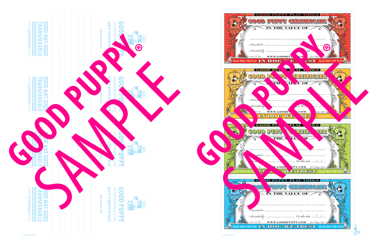 Gift Certificates And Children's Rewards