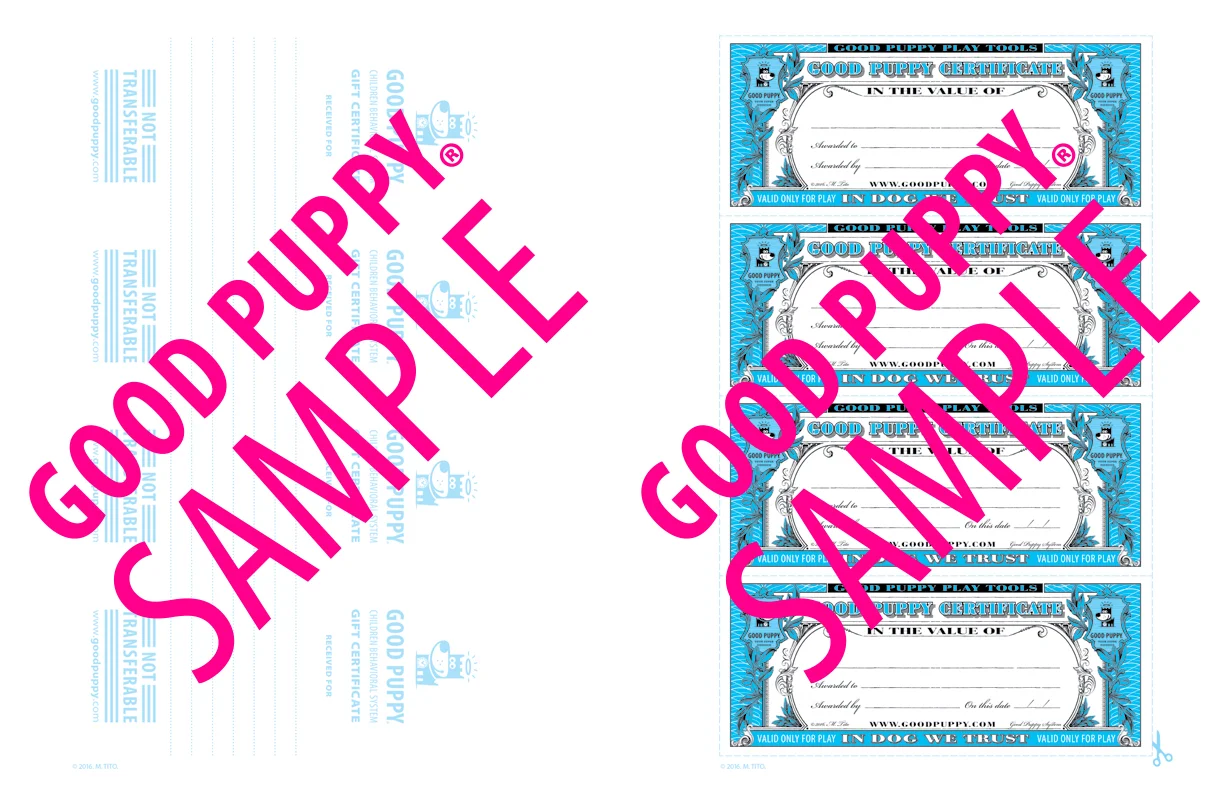 Gift Certificates And Children's Rewards And Incentives