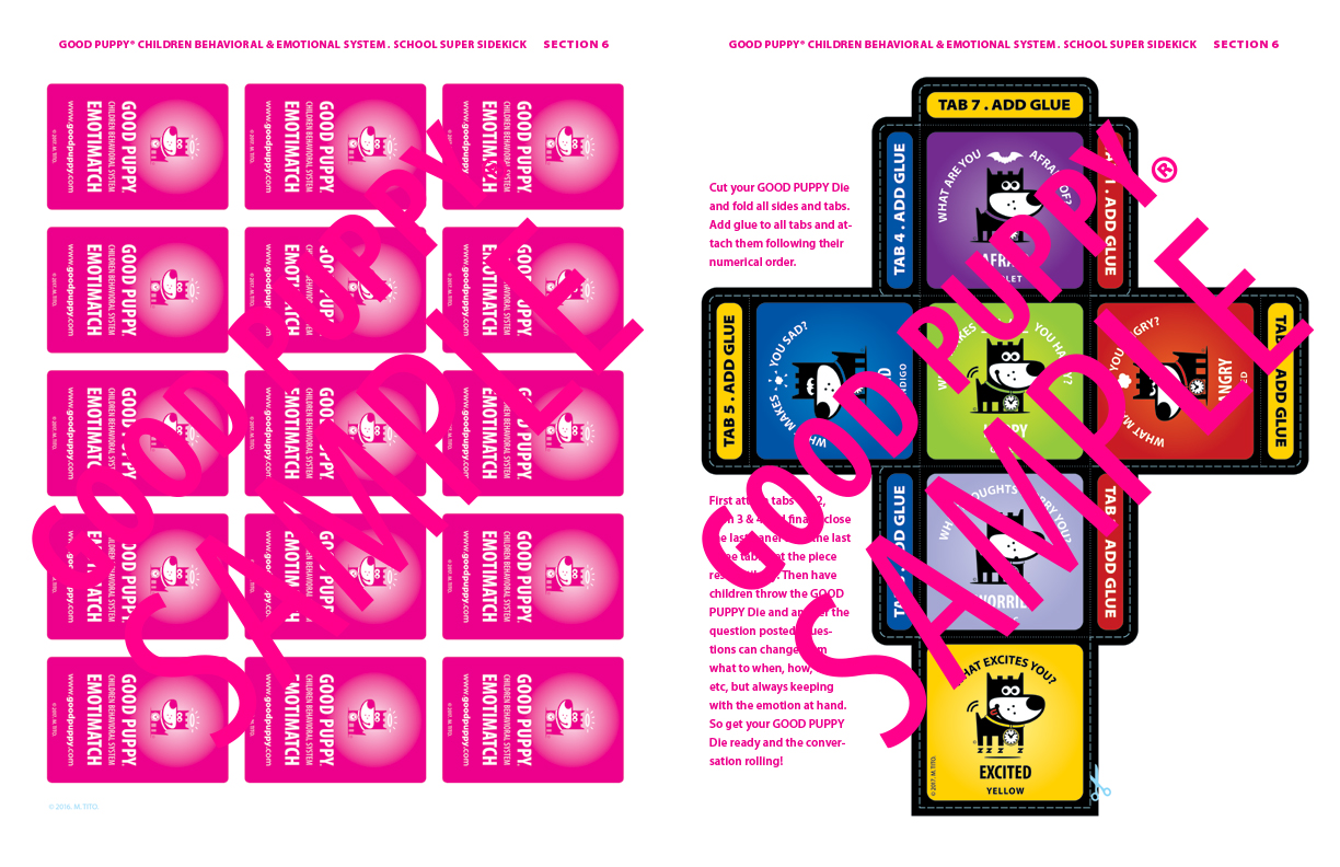 Children Emotions Dice Game For School