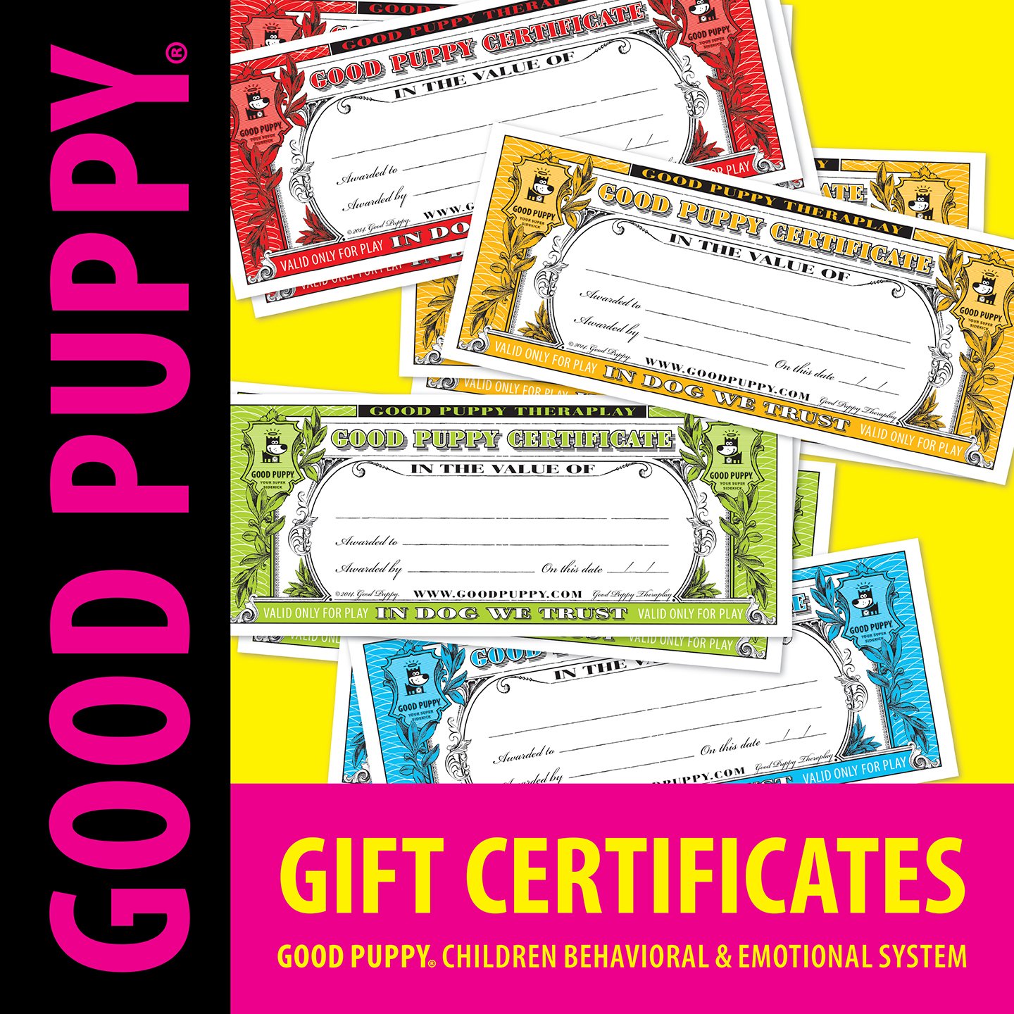 Good Puppy . Gift Certificates . Printable PDF