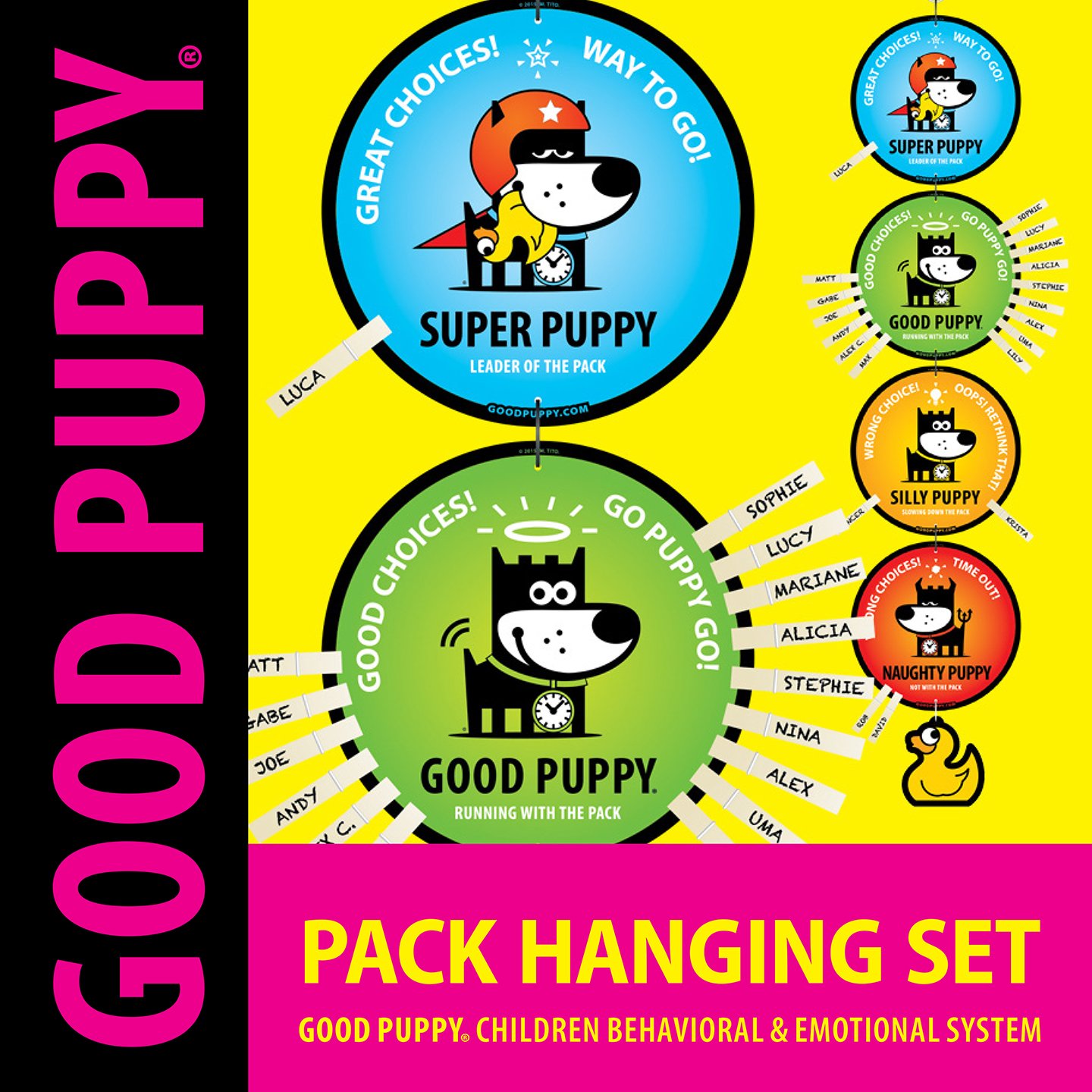 Good Puppy . Pack Hanging Set . Printable PDF