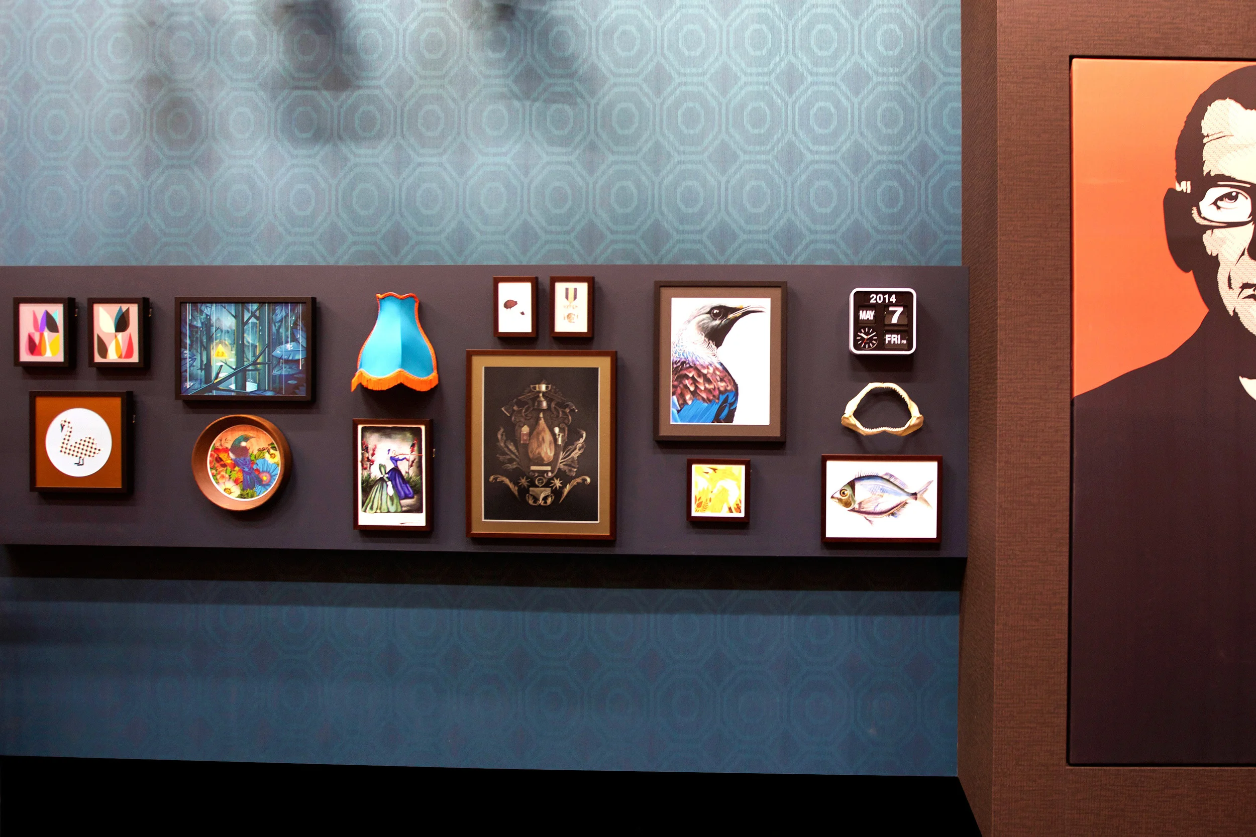 'Gentleman' limited edition print features on the set of Paul Henry's TV3 late night news show.