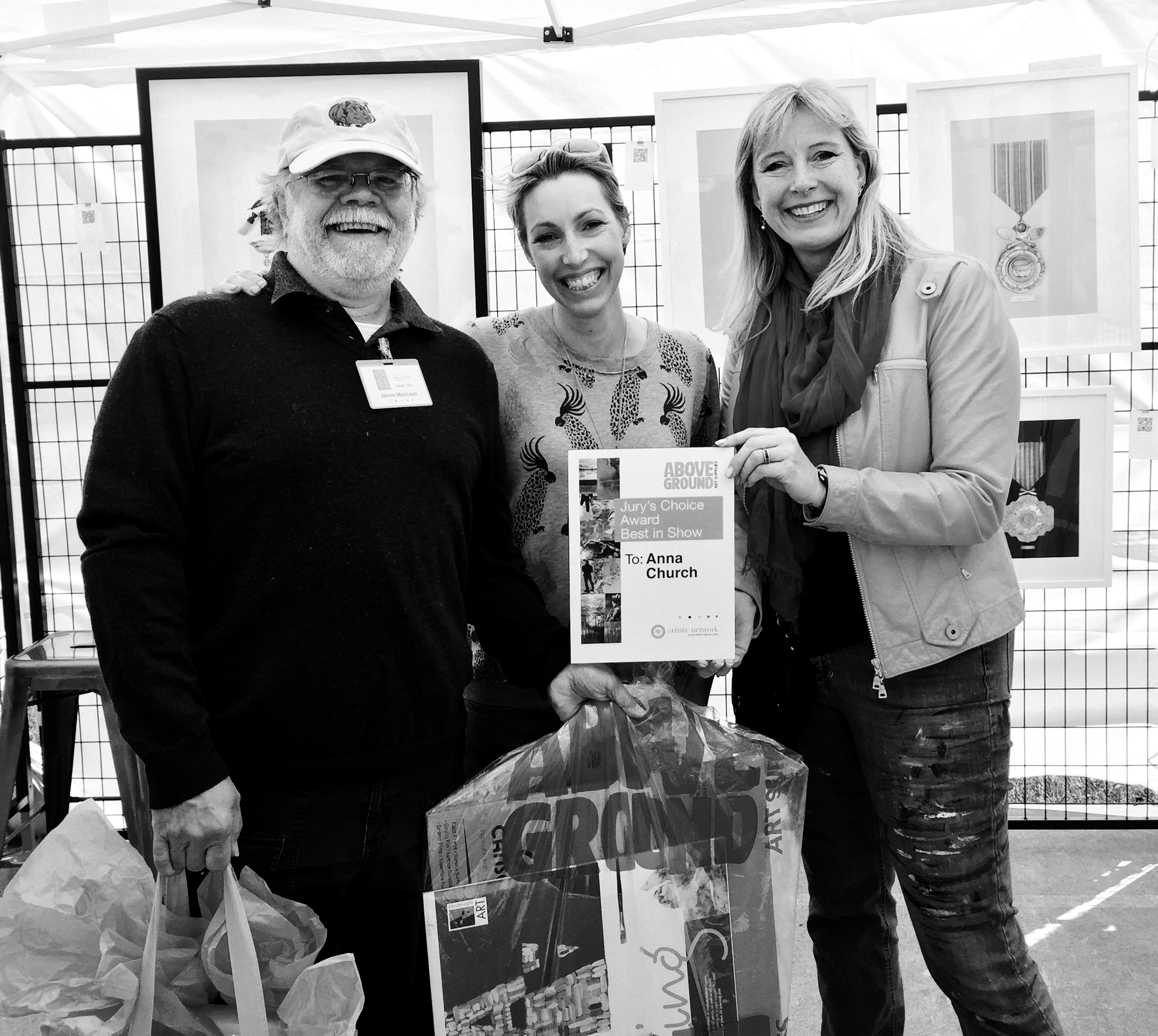 Presented with award for 'Best in Show' 