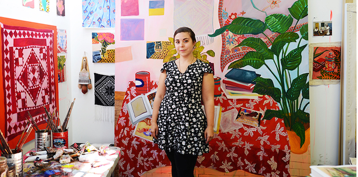 Anna Valdez in her studio.