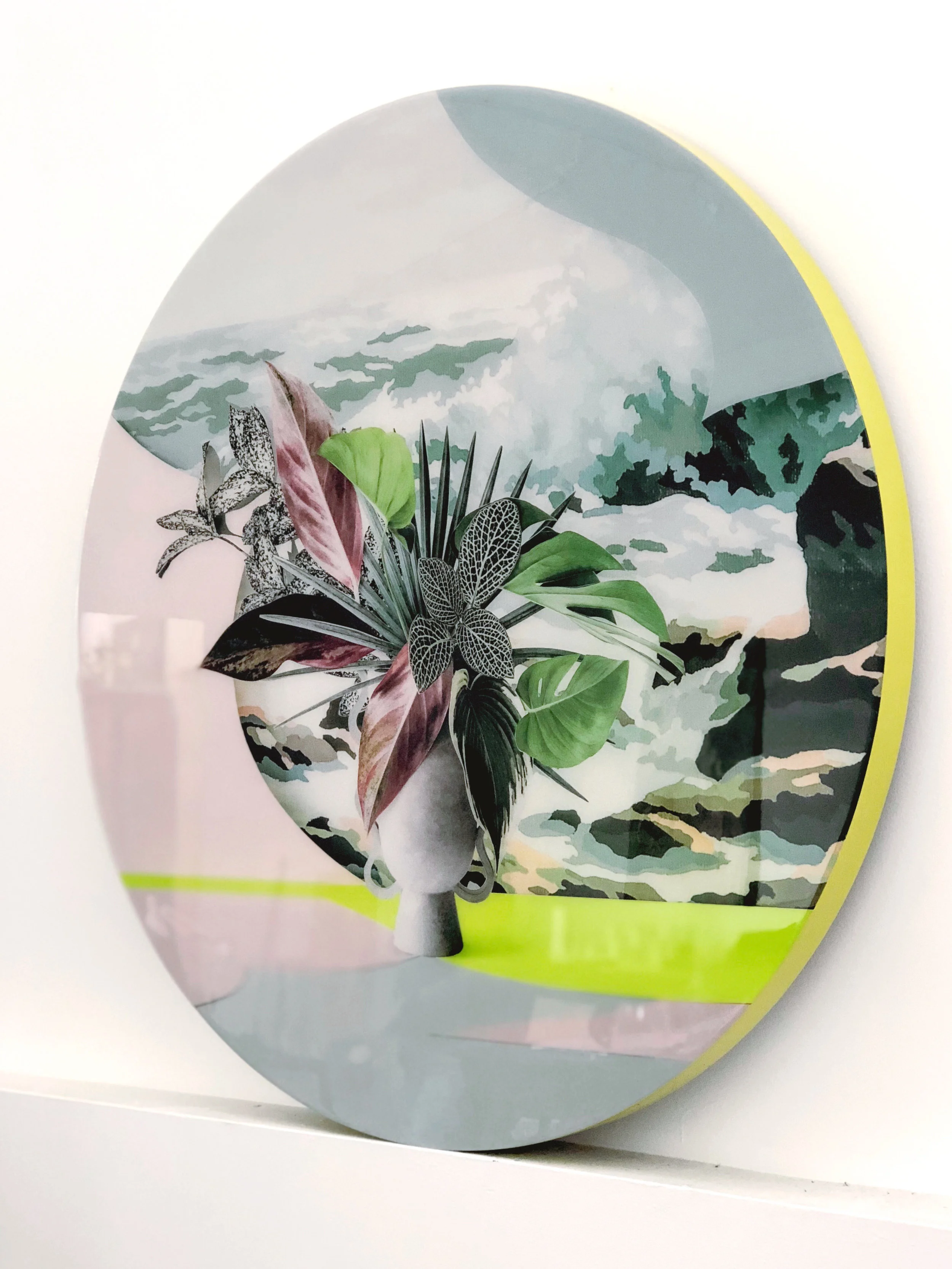 Botanica (Commissioned limited edition piece for Lady Marmalade restaurant,Toronto) - Made with custom wood frame and resin finish (36”x36”).