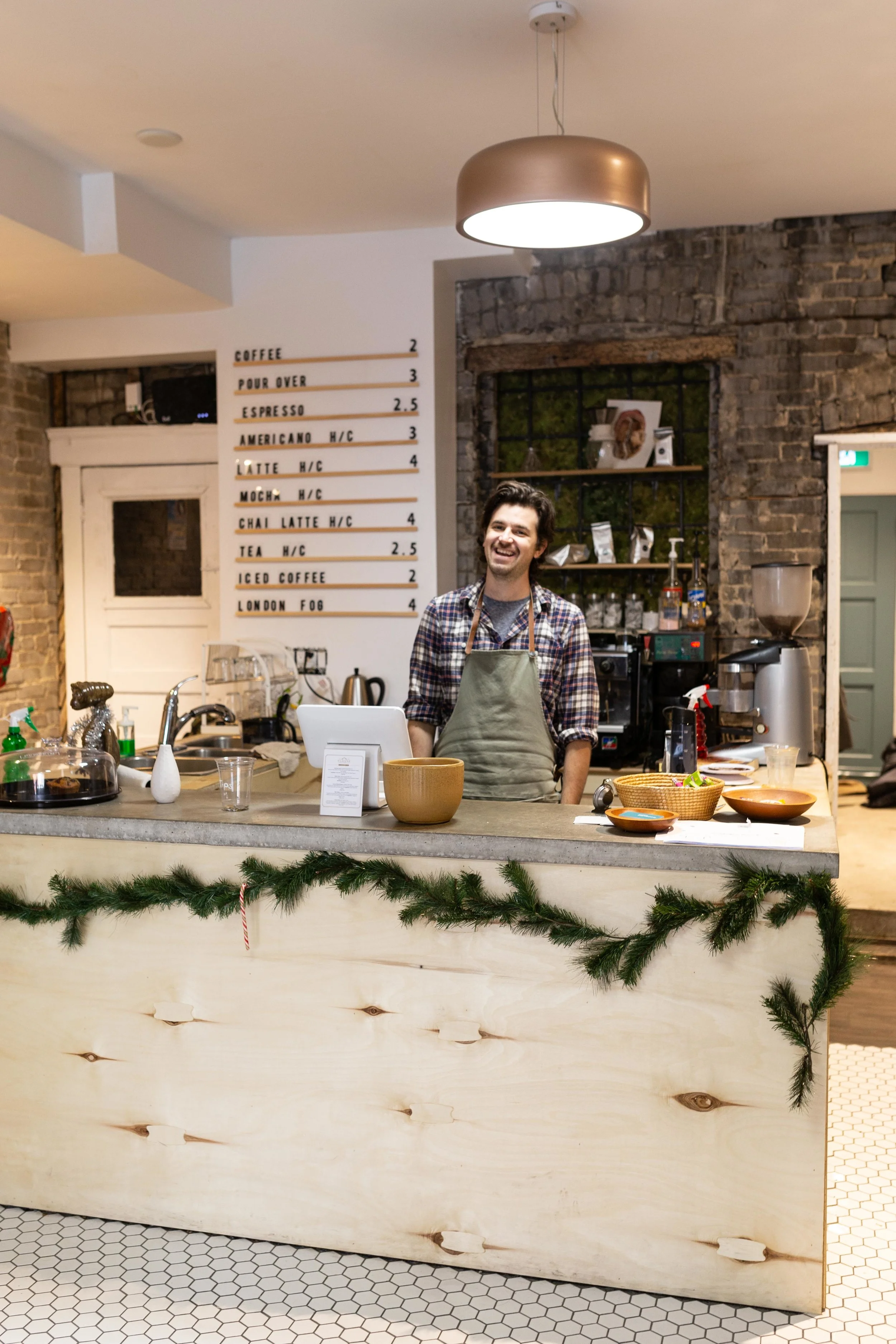 Meet Zoe - He’ll make you a delectable coffee while you hunt for the perfect vintage find.