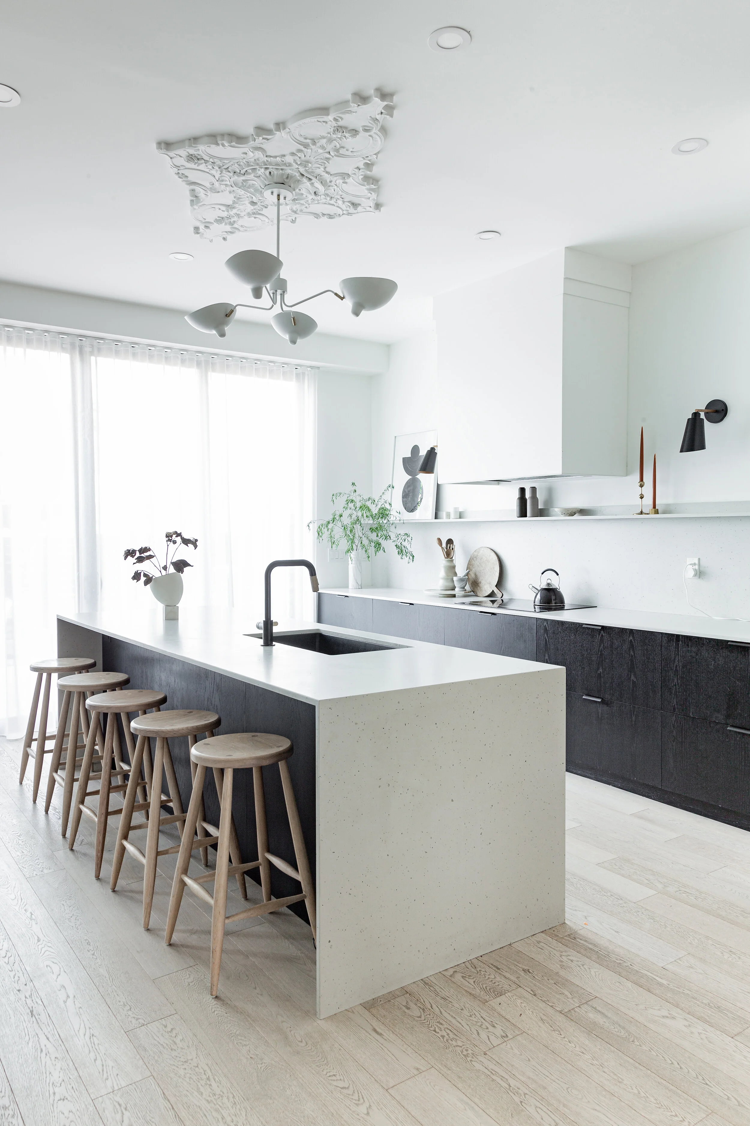 Our monochromatic kitchen