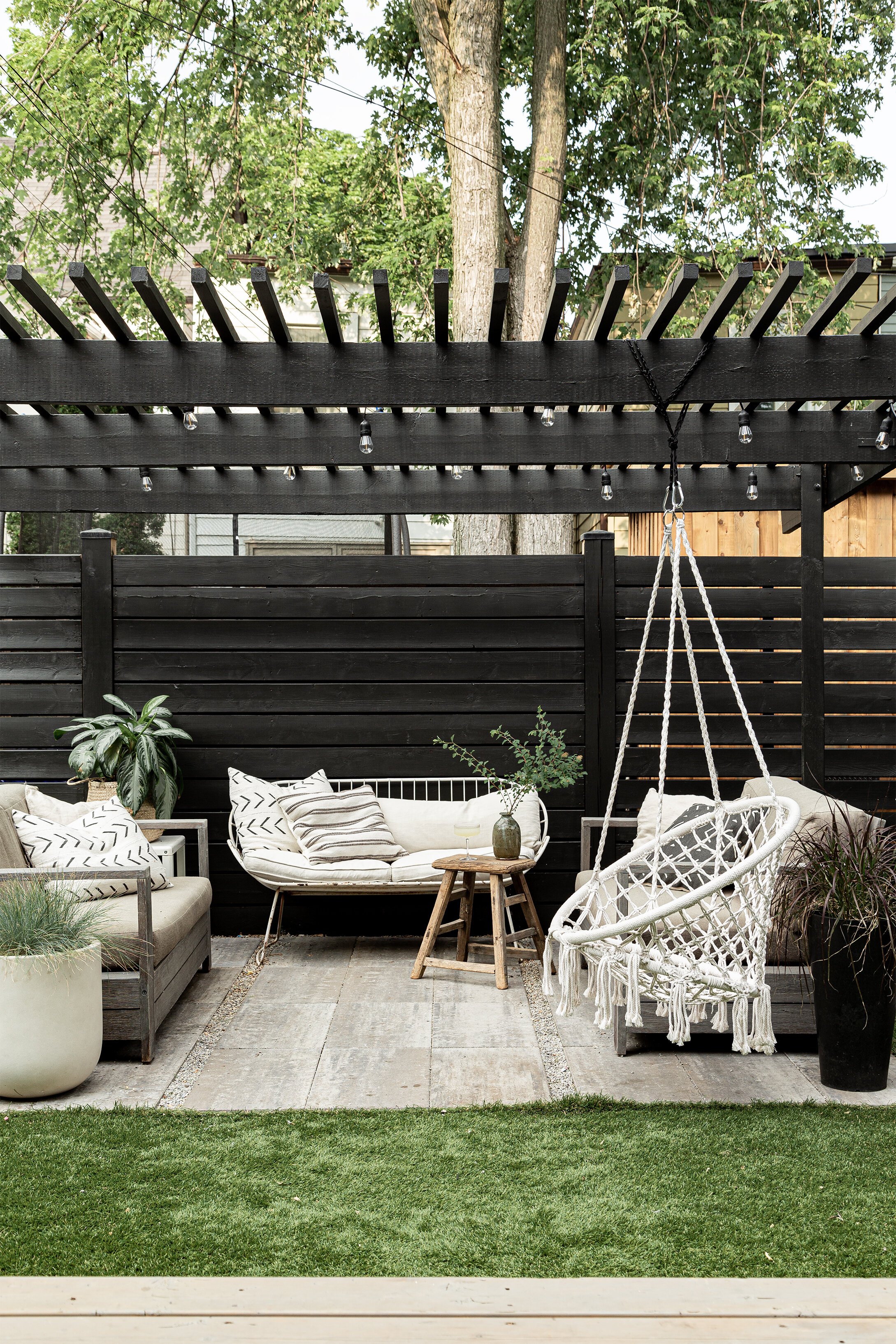 Backyard living zone