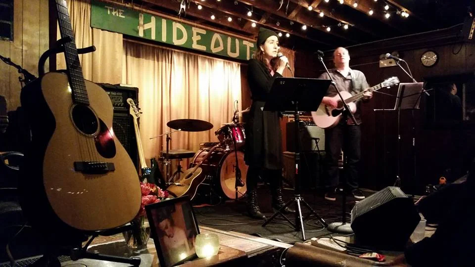 At a Memorial show for Stephanie Morris at The Hideout in Chicago, Nov. 2014