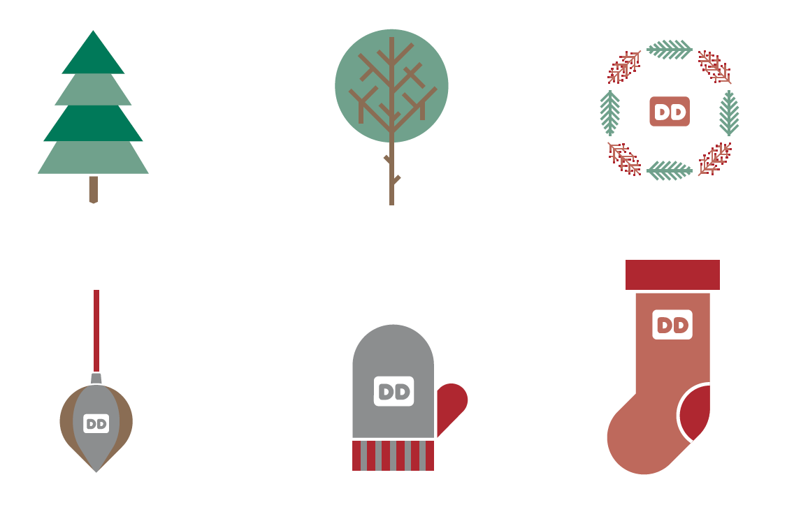 Dunkin Donuts: Holiday Icons