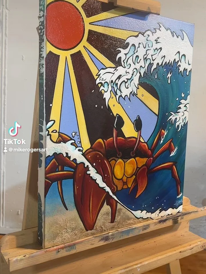 I know I&rsquo;m a little late for this, but if you know anybody who has the zodiac sign cancer and you&rsquo;re looking for a birthday present, I might have the painting for you. The idea of the paintings with the crab is surviving, even in a turbul