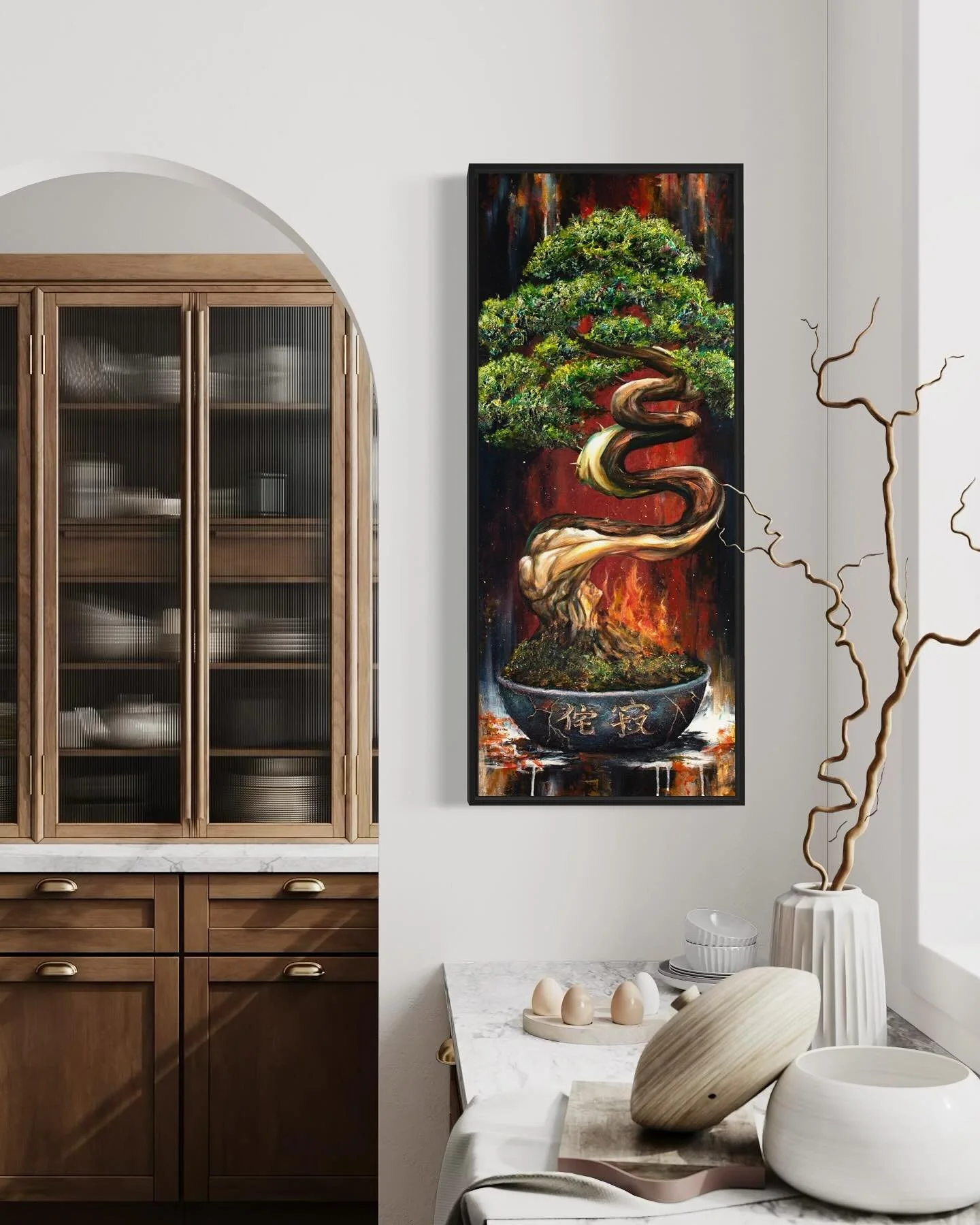 My recent bonsai tree artwork!