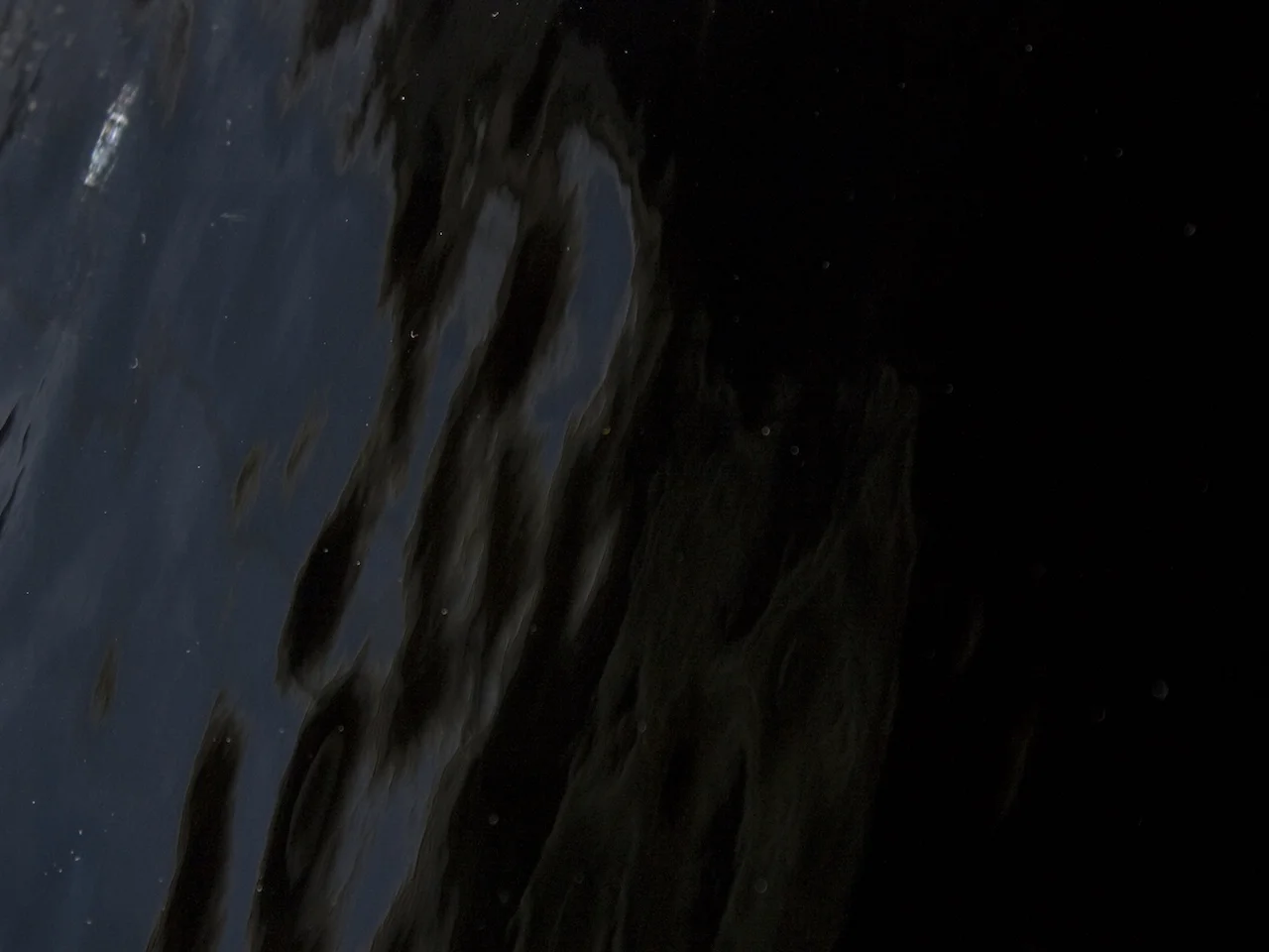 Black Opaque “Waterglass” texture