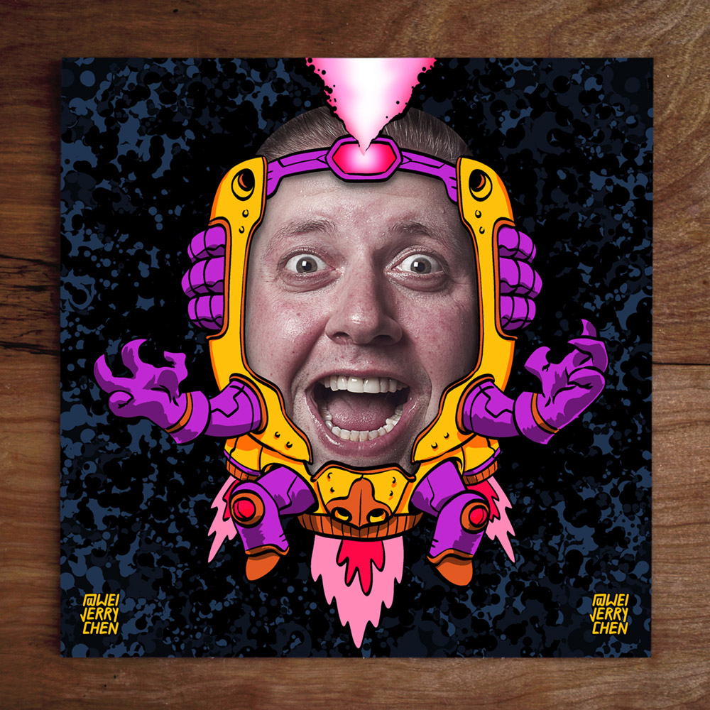 #weistedportraits No. 70 Model: @charlshors HEAD HONCHO #modok 👾