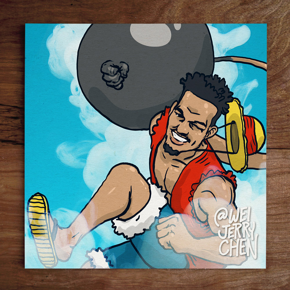 #WeistedPortraits No. 48 Model: @s.a.n as Mulatto D Luffy #OnePiece ✊
