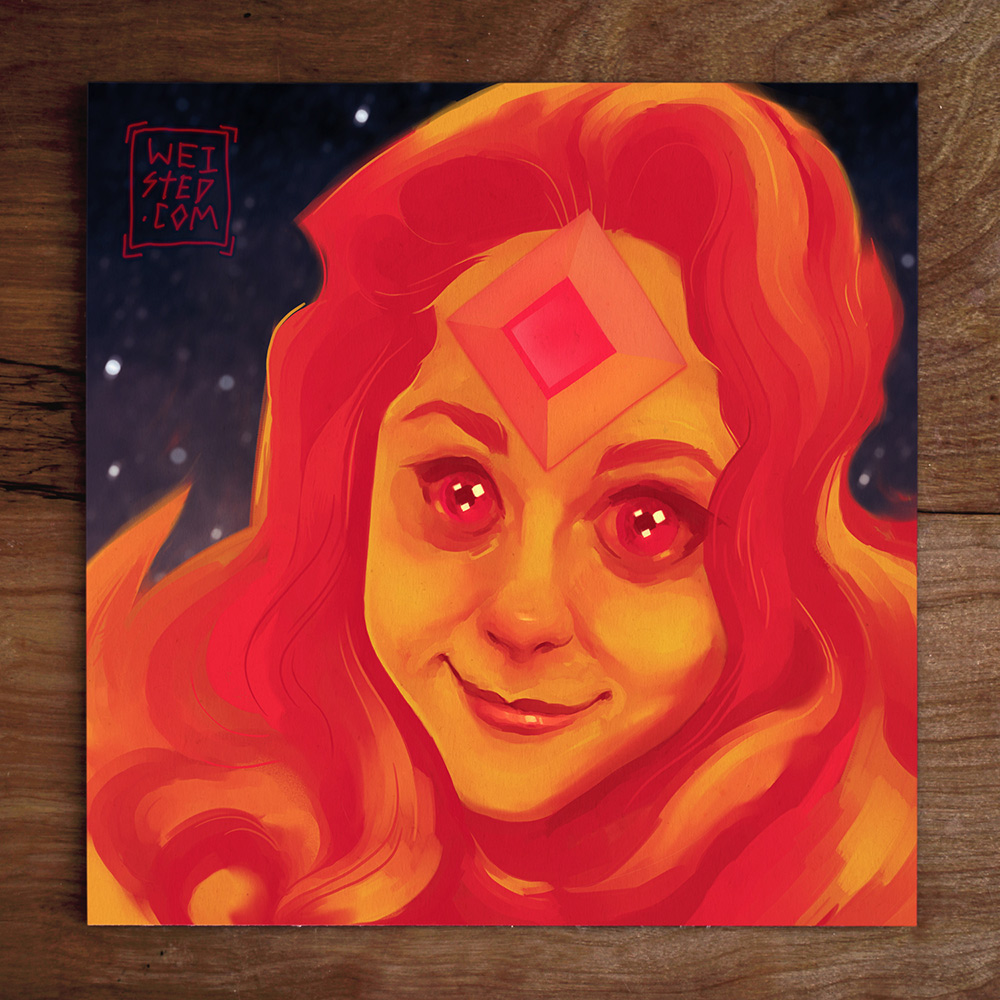 Model No.21 @Stephernelius as Flame Princess of Adventure Time
